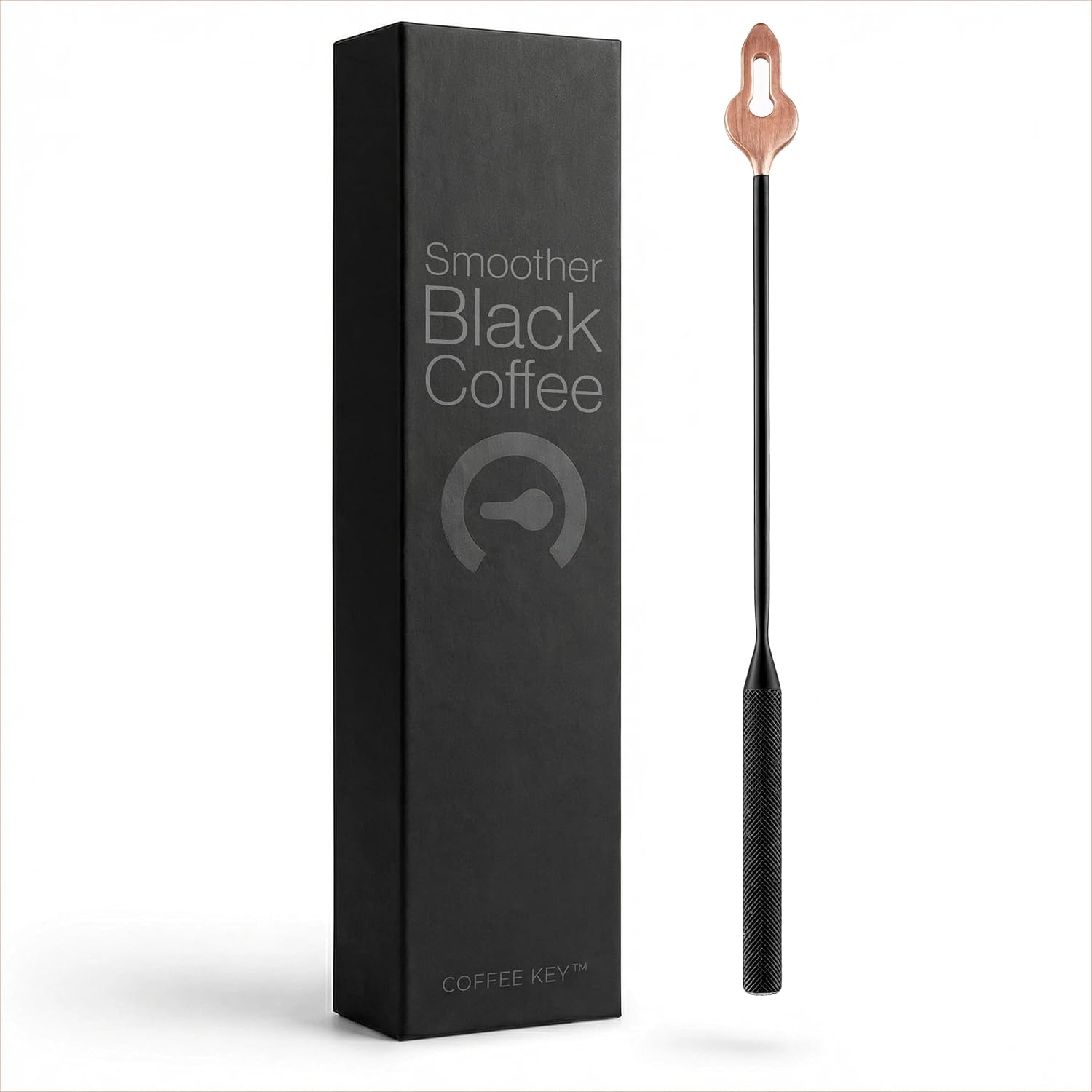 Coffee Key™ Stirrer for Black Coffee Drinkers and Baristas, Softens Bitterness for Smoother, More Balanced Flavor