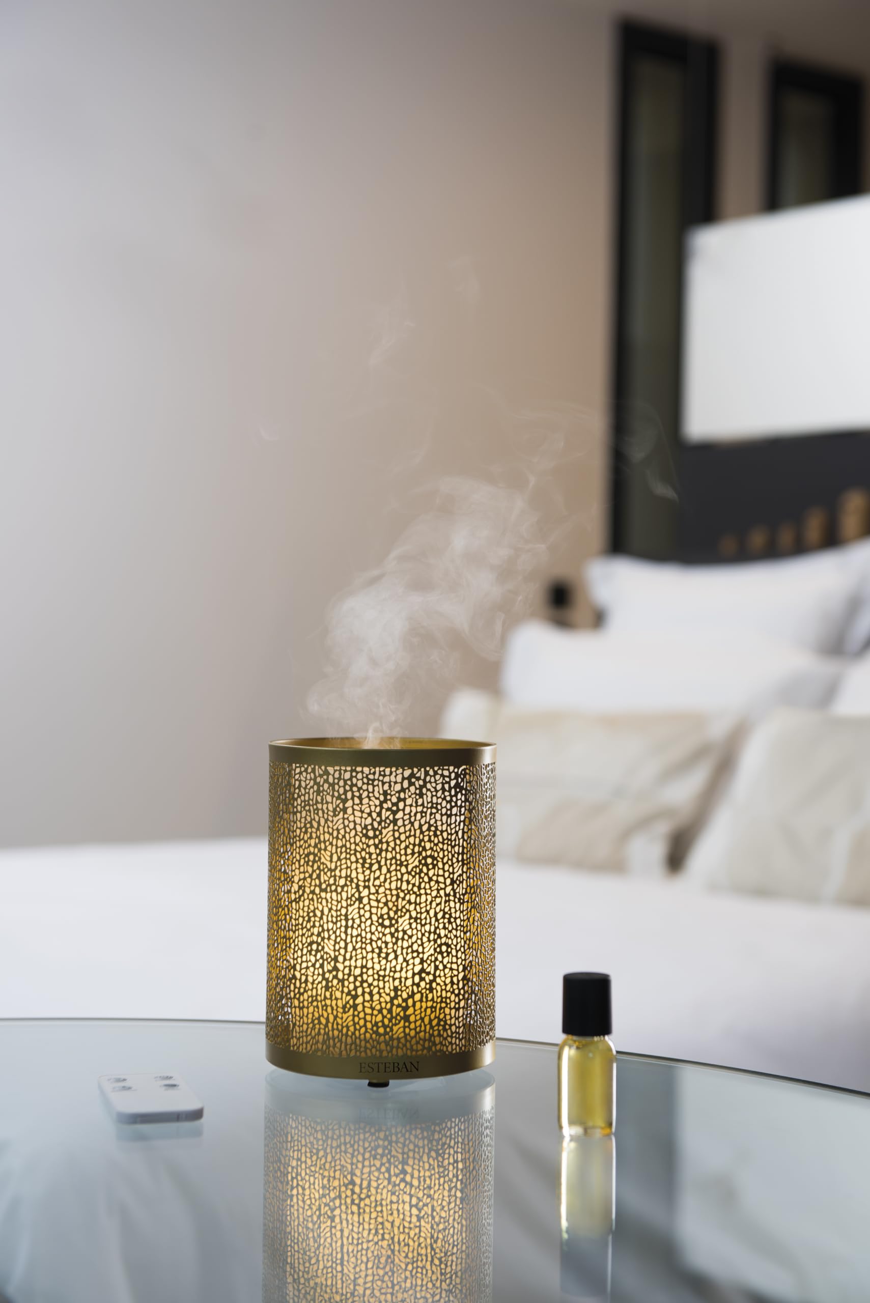 Esteban CMP-157 Diffuseur Brume de Parfum Édition Or et Lumière