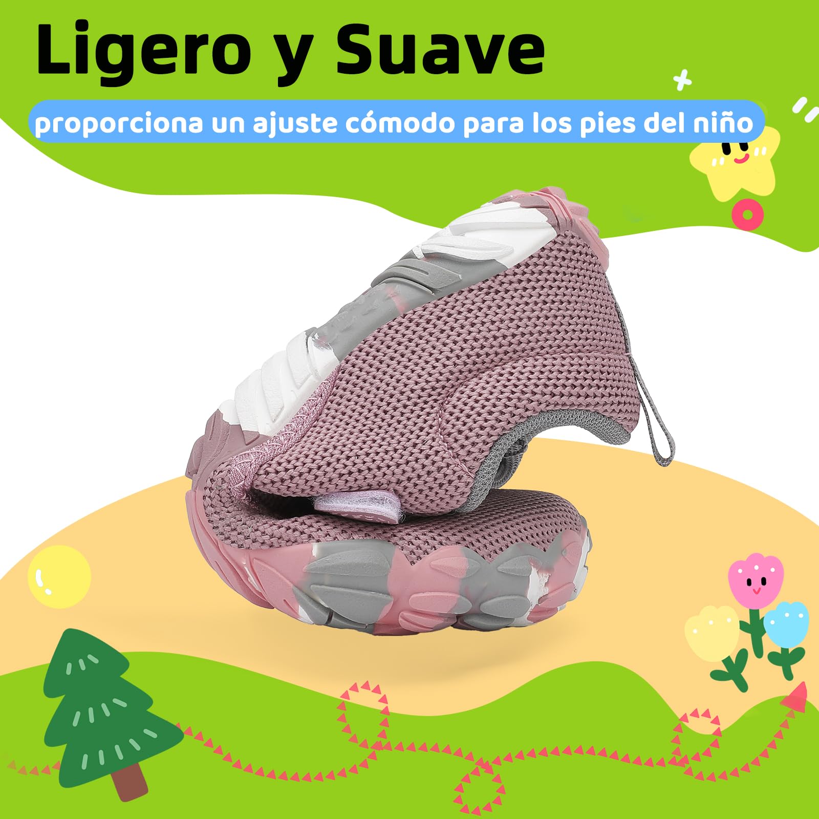 SAGUARO Zapatillas Barefoot Niños Antideslizantes y Ligeras Calzado Descalzos, Talla 24-36 — view 6