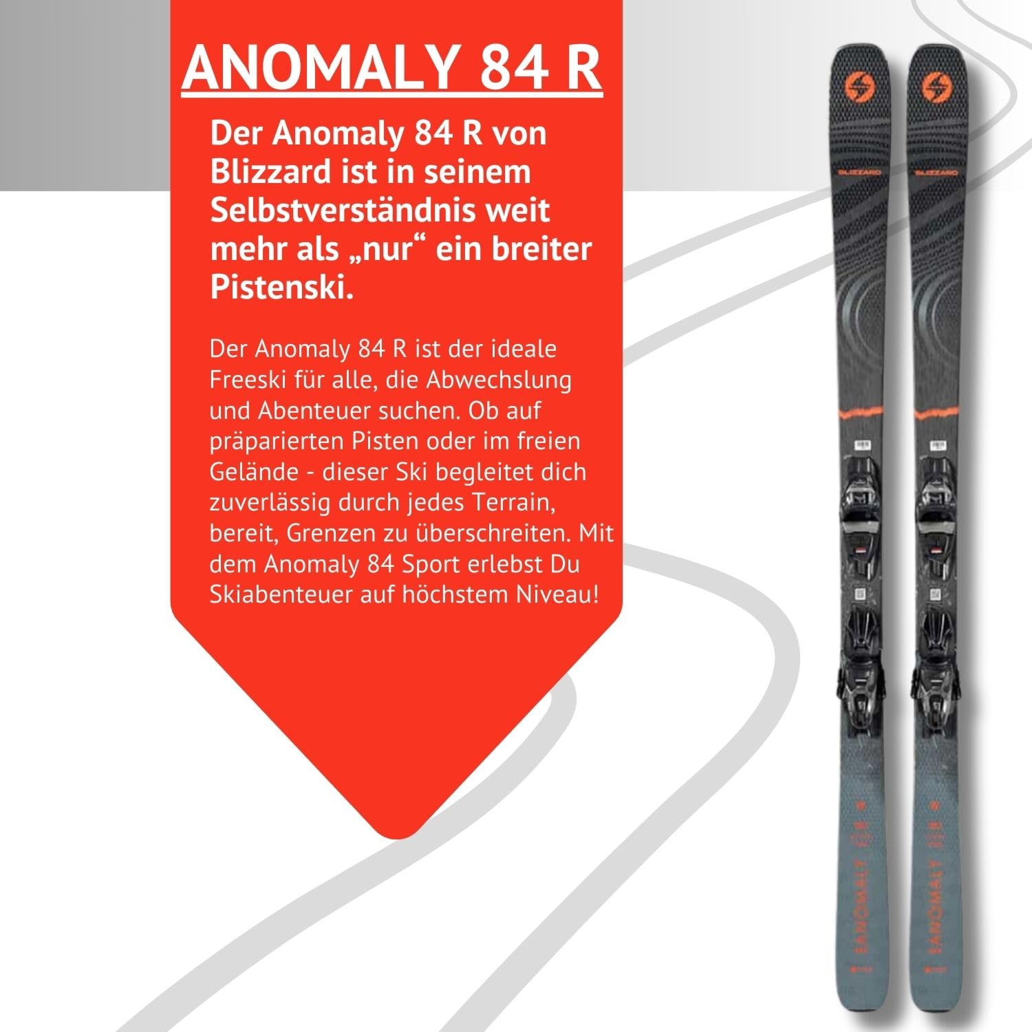 Sci alpino Carvingski – Blizzard Anomaly R – Freeride Rocker – con attacco TPC 10 Demo Z3 – per buoni piloti ed esperti – Freeski Allmountainski per piste e terreni