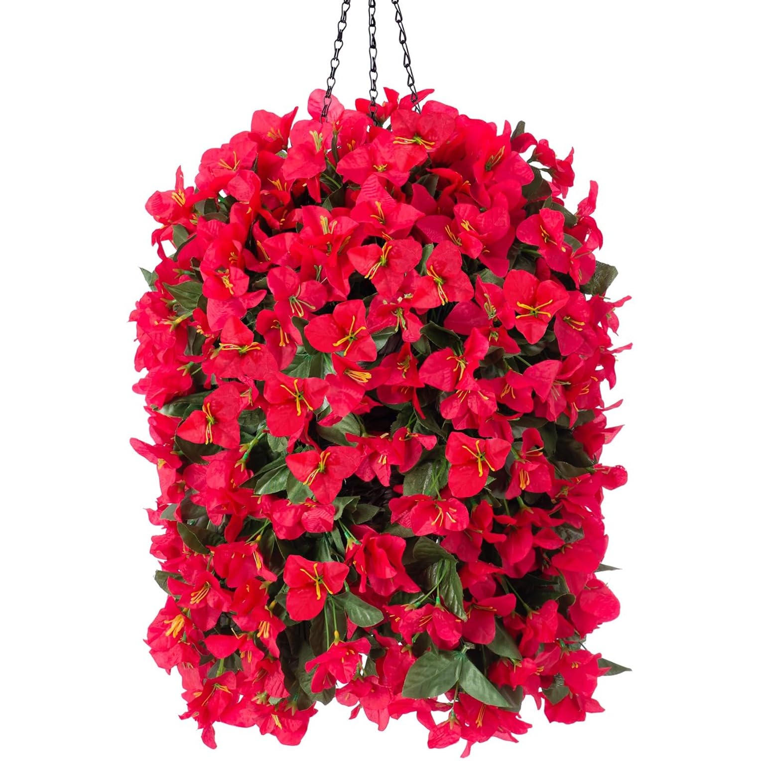 INSPRING Artificial Bougainvillea Faux Flowers Plants Baskets