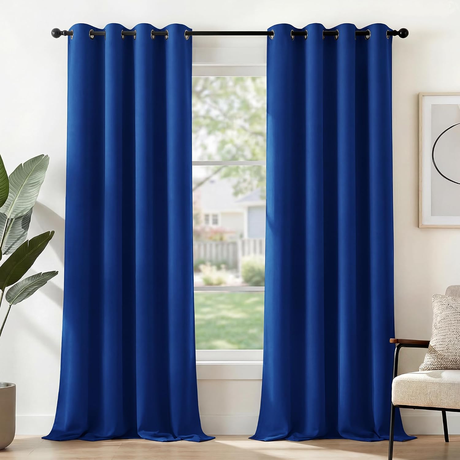Deconovo Cortinas Opacas Térmicas para Dormitorio y Salón, 2 Piezas