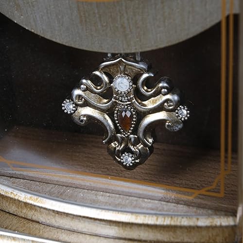 Miniatura 6 de Reloj de escritorio y estante de reloj de reloj vintage Retro Mantelmanto ritmo reloj con movimiento de péndulo