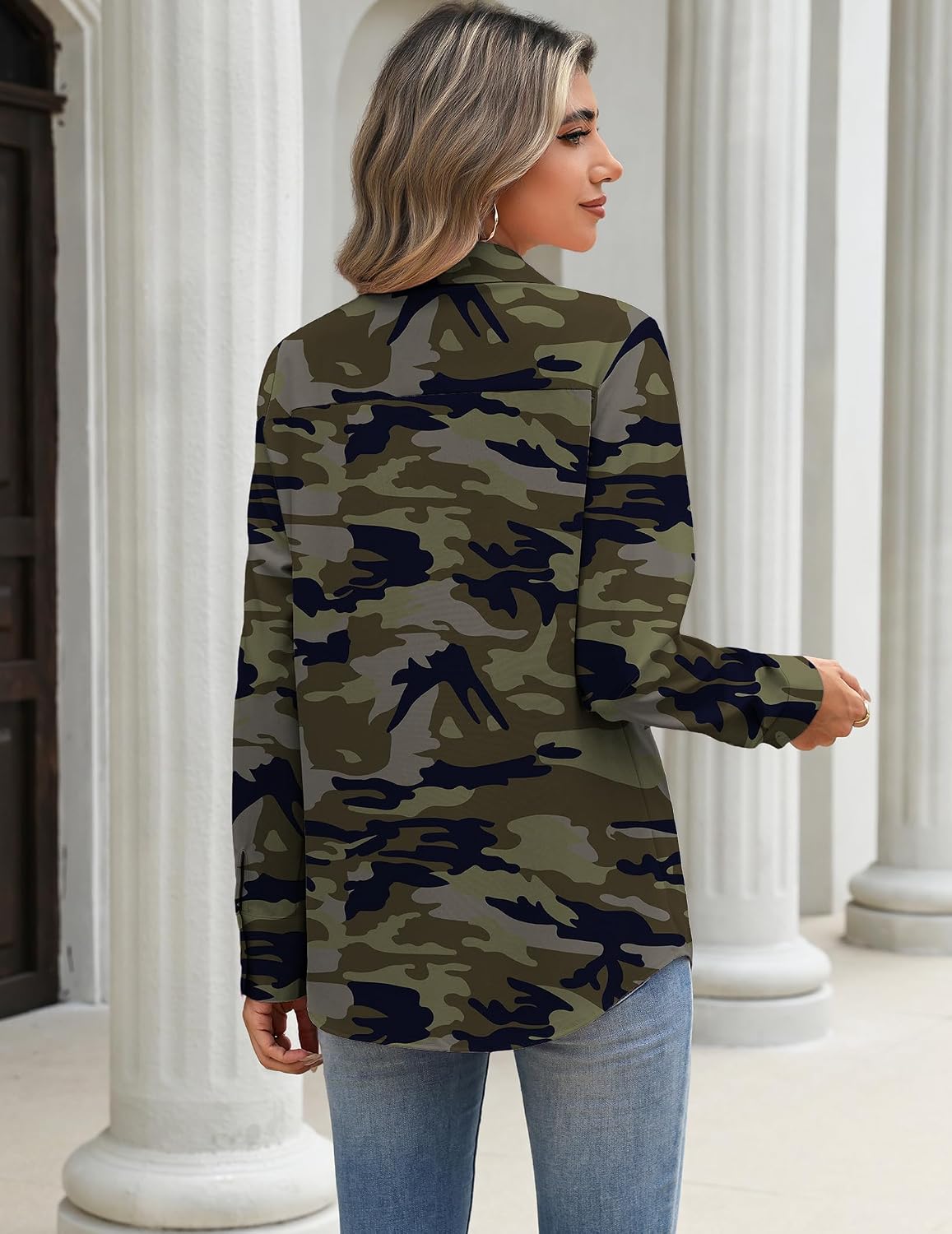 Zeagoo Blouses for Women Long Sleeve Dressy Casual Button Down Shirts image 3