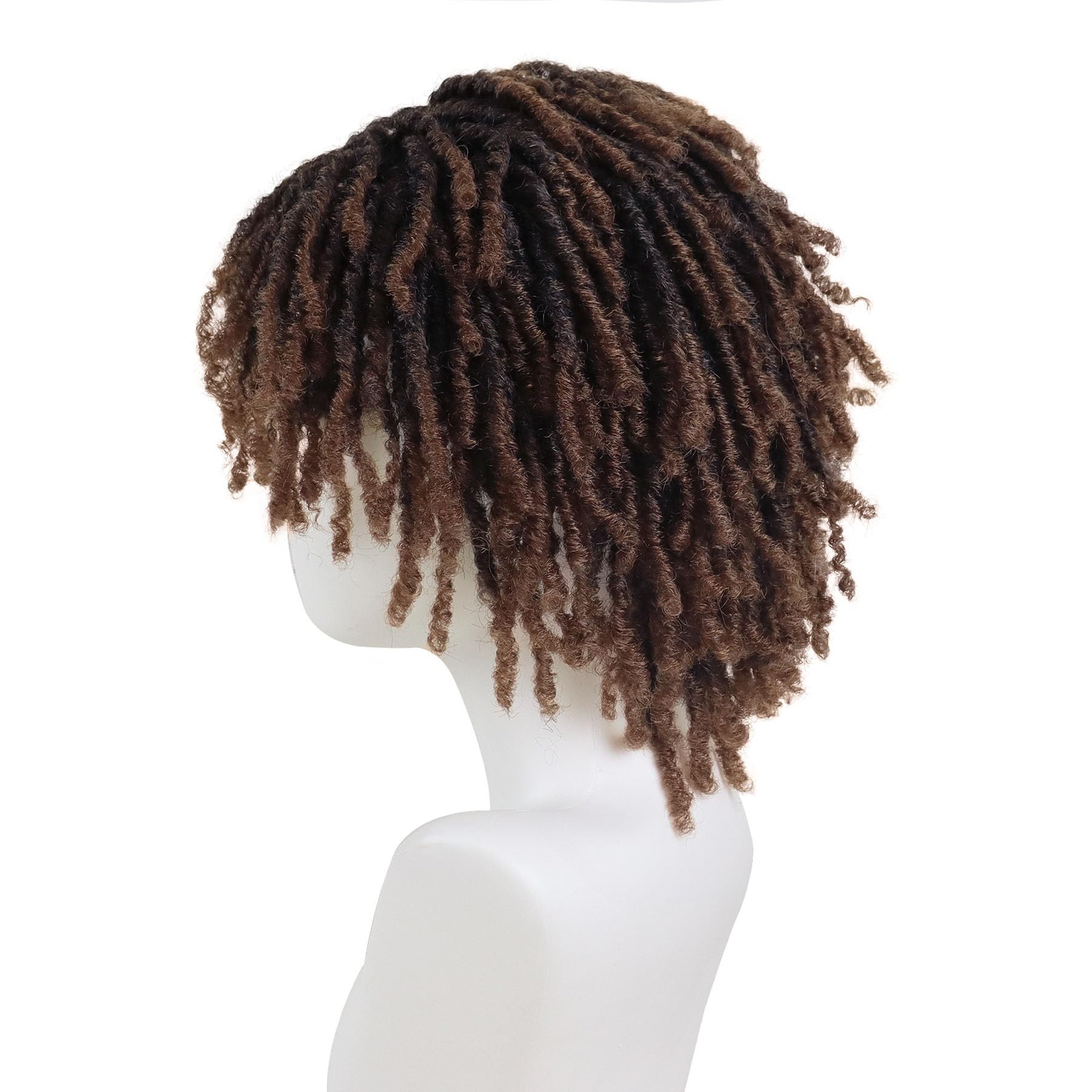 GNIMEGIL Synthetic Men's Dreadlock Wig, Curly Rasta Loc Style