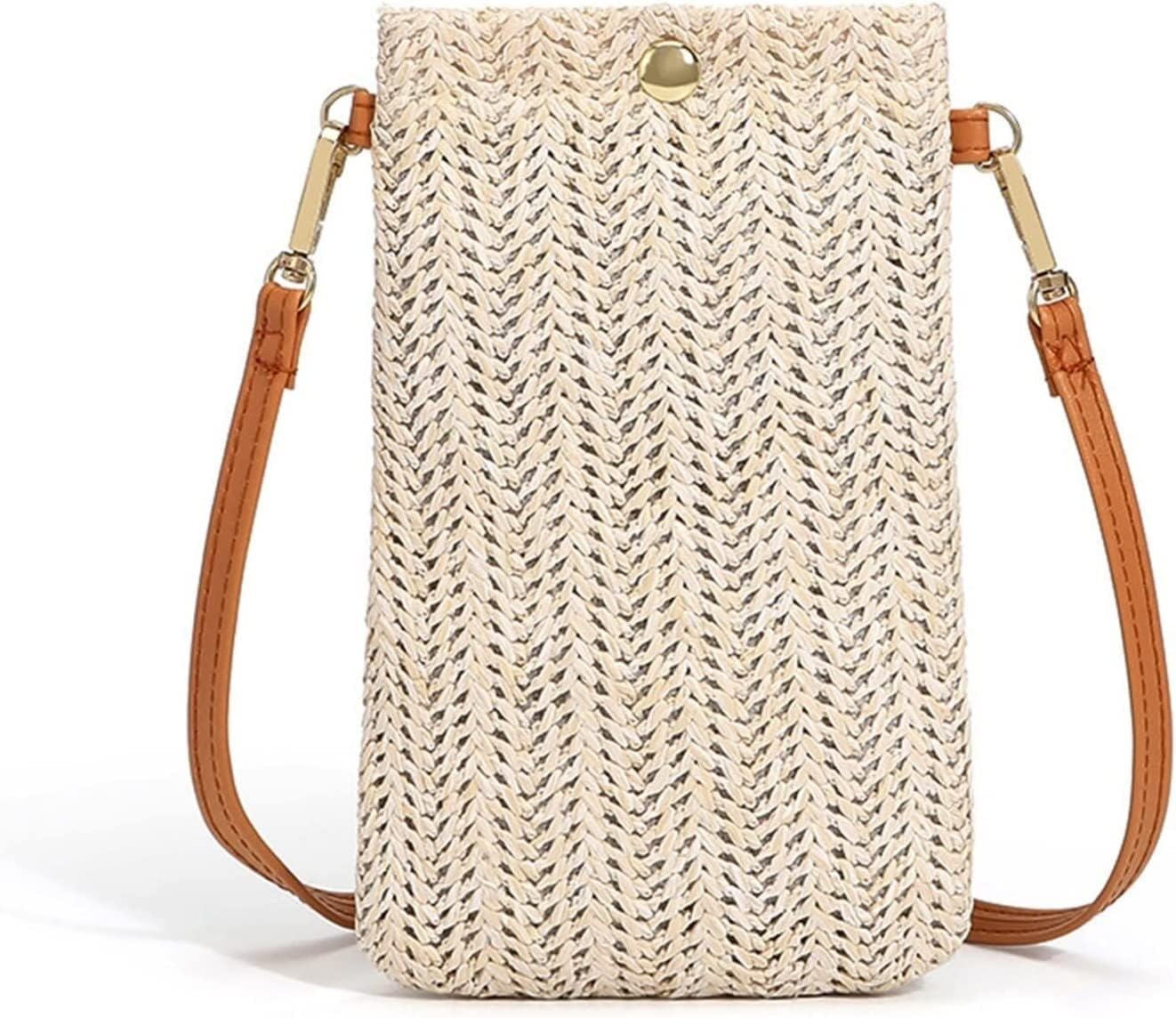 [売店] 女性用クロスボディバッグ、ショルダーバッグ、ビーチバッグ、手編みストローバッグ