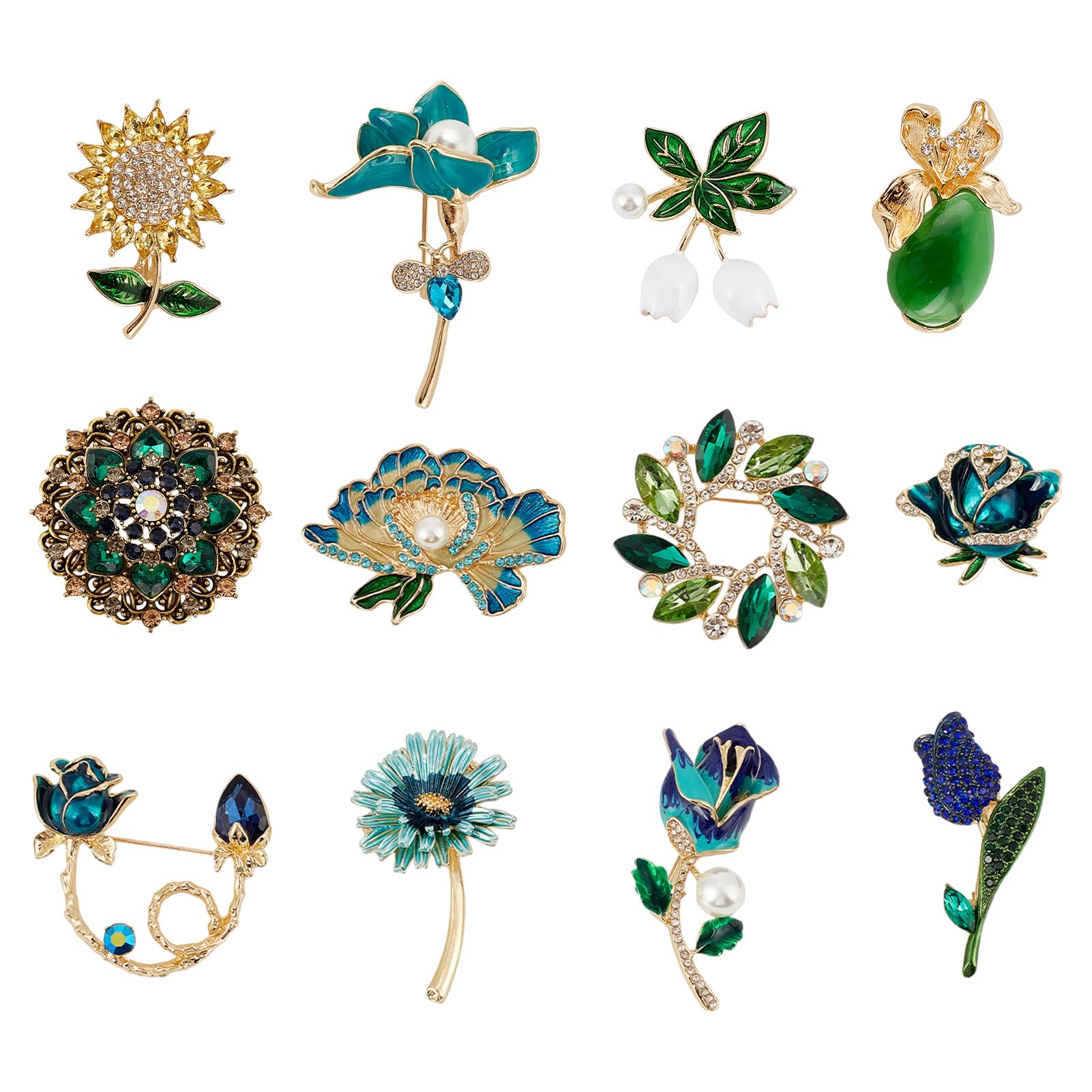 Broches vintage en strass et cristal le cadeau idéal de style rétro pour la fête des mères