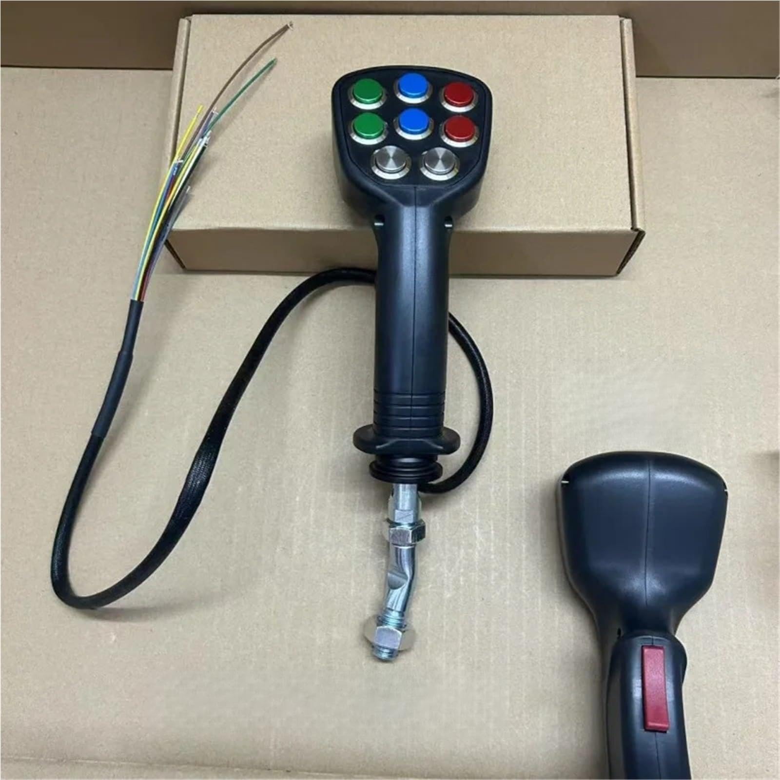 1pc for Excavator Parts Logging Iron Stone Tools Agricultural Harvester Electric Control 9 Button Joystick Handle Glue Gear