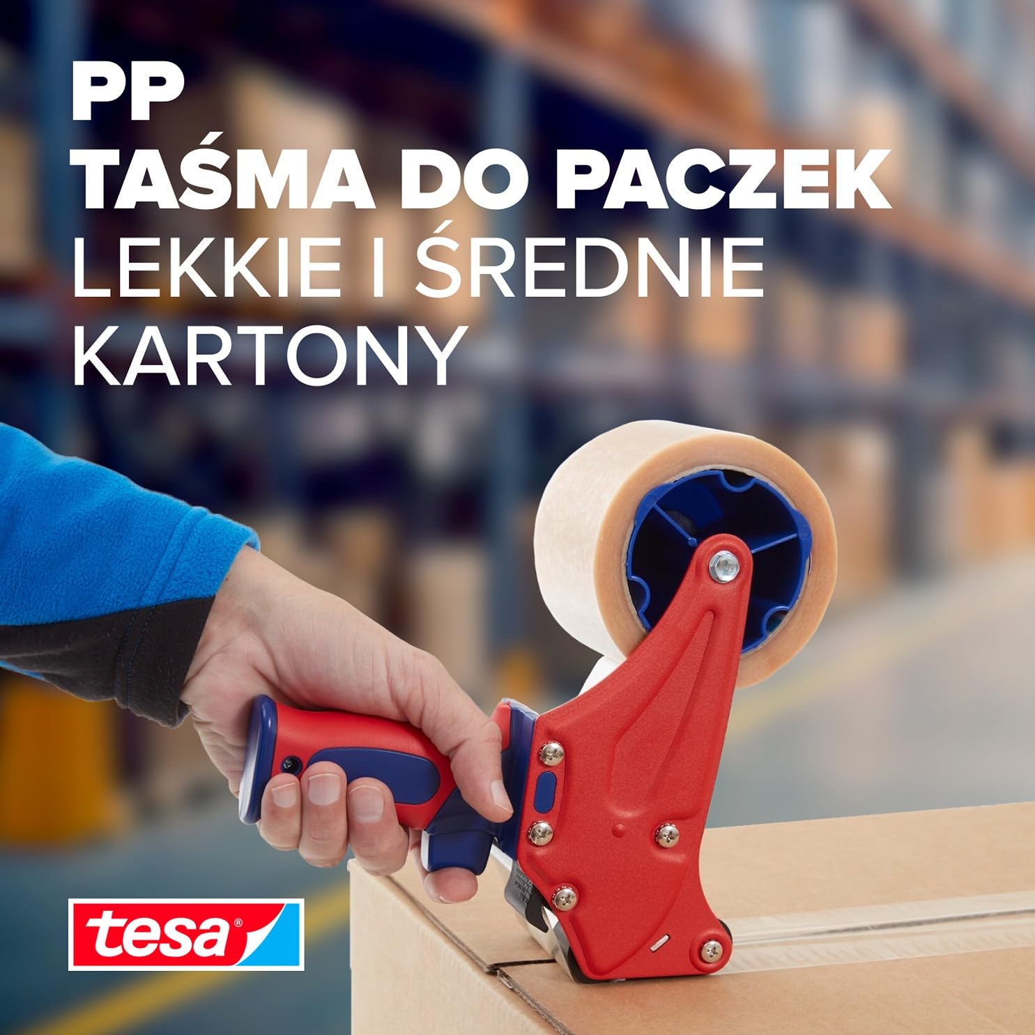 Tesa 4280 Taśma do Pakowania, Przezroczysty, 6x 66 m x 50 mm