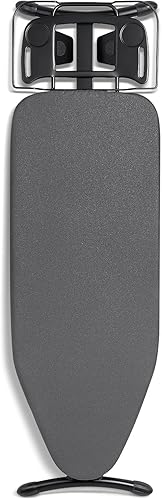 Miniatura 10 de Duwee Tabla de planchar de 17 x 46 pulgadas, tamaño completo, tabla de planchar de lujo con soporte para plancha de vapor, cubierta resistente al