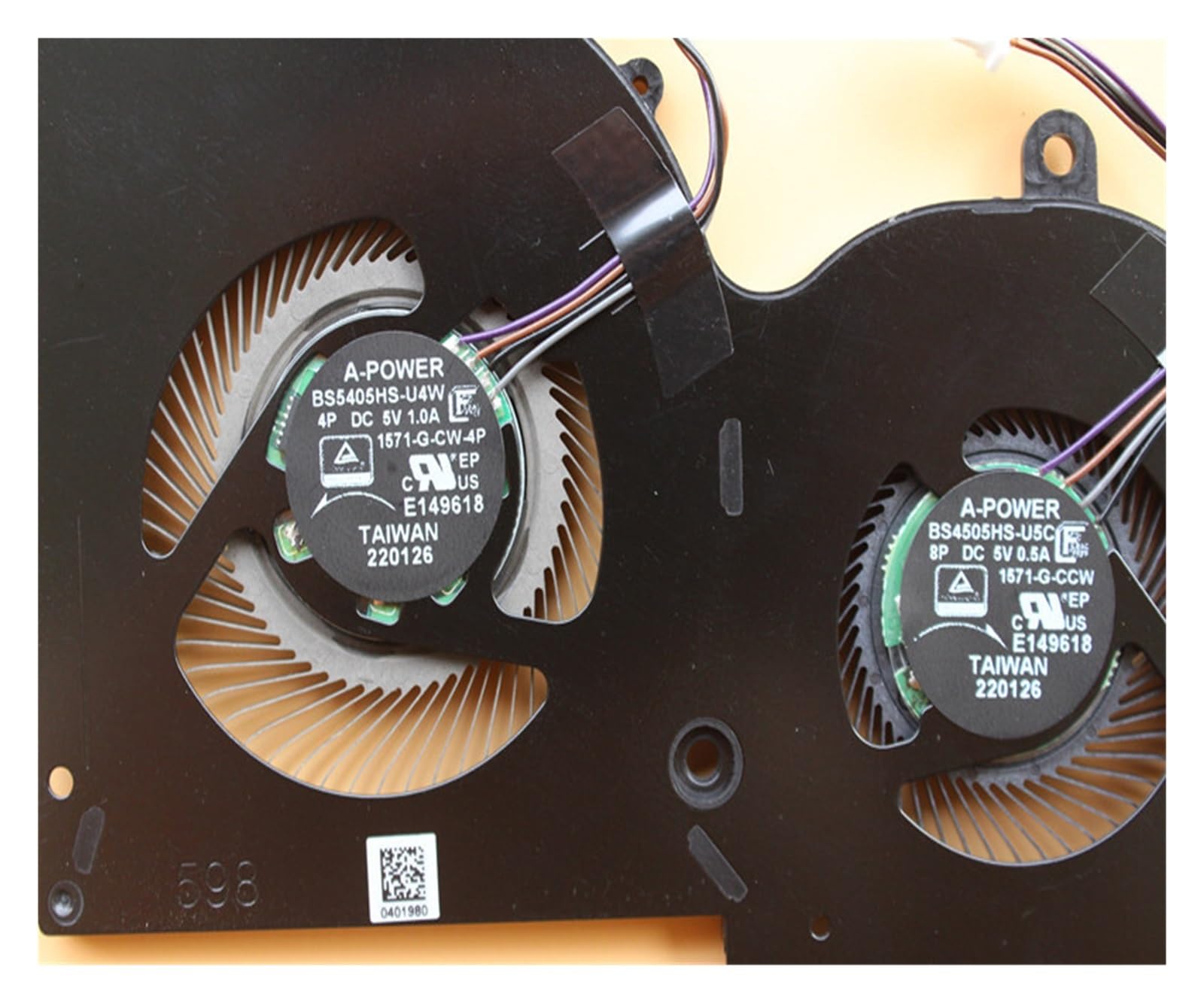 Compatible con MSI, Creator Z16 MS-1571 1571 BS5405HS-U4W BS4505HS-U5C Ventilador De Refrigeración De CPU Radiador Disipador De Calor(GPU Fan)