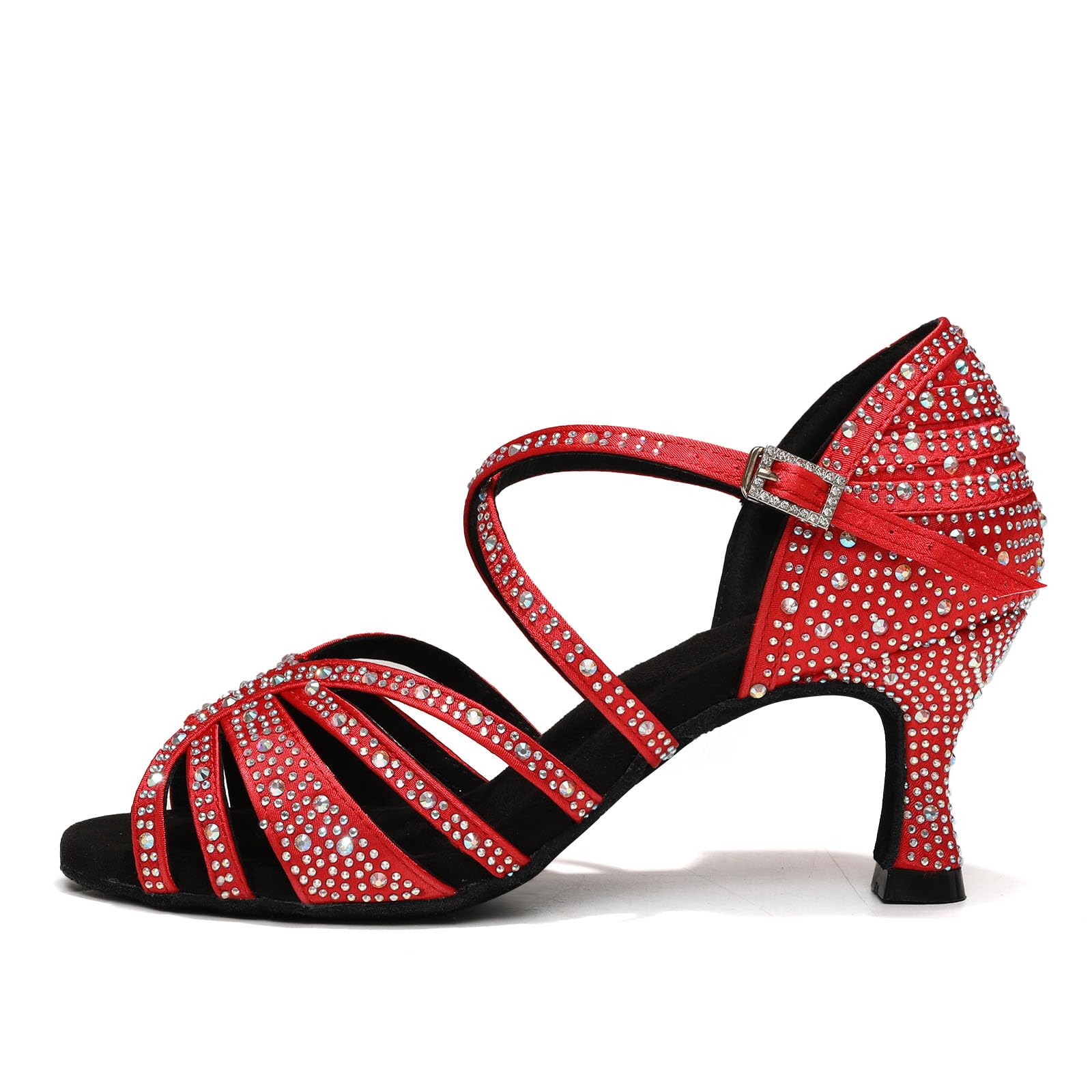 HROYL Zapatos de Baile Latino Mujer Salsa y Bachata Zapatos Baile de Salón,Modelo YCL356 — view 17