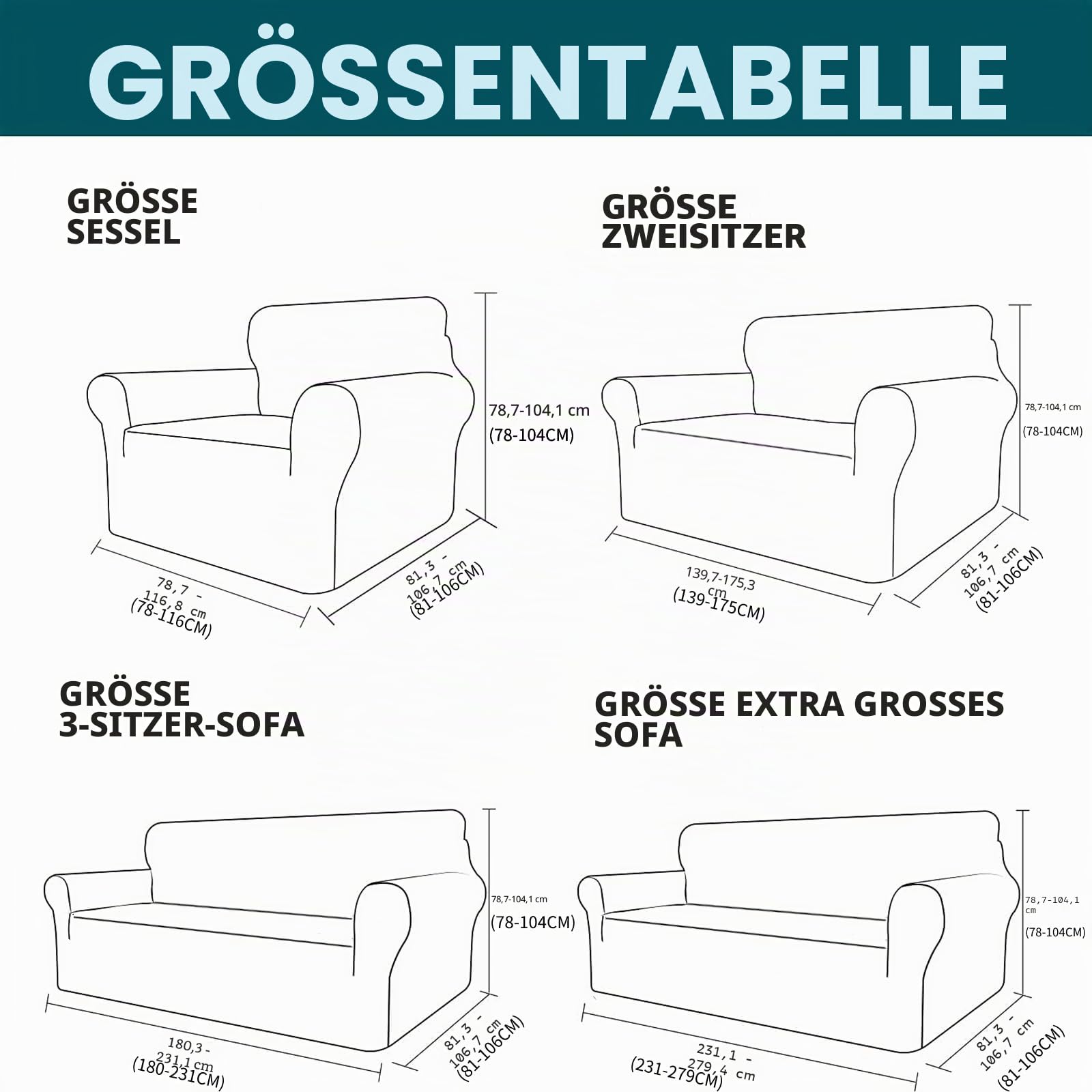 XINEAGE Samt Sofaüberzug 3 Sitzer, Stretch Sofa überzug für Wohnzimmer, Dicke Weiche Sofaüberwurf, Rutschfester Sofa Cover für Hunde, Haustiere (3 Sitzer, Dunkelgrün)