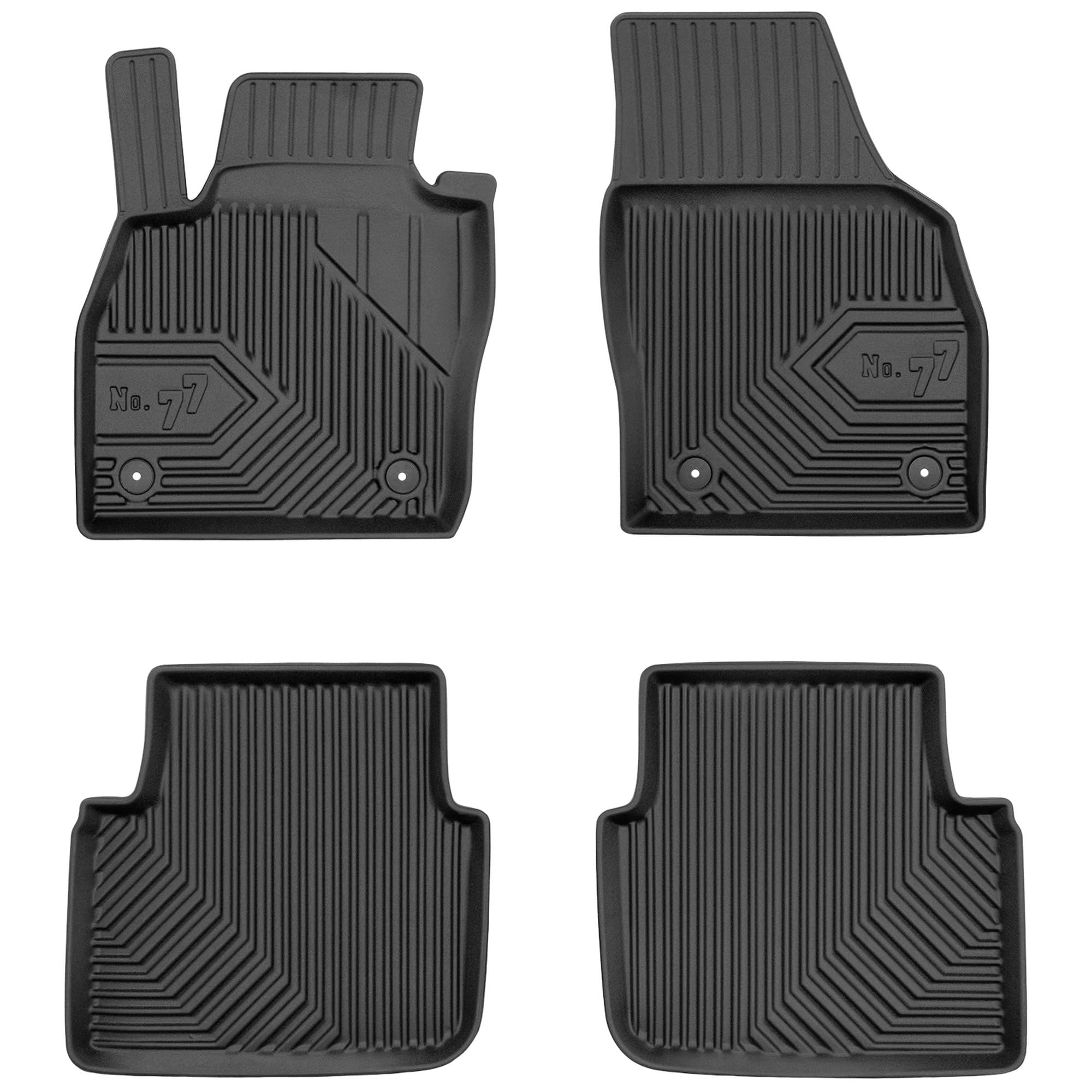 MOTOS Tappetini in gomma per auto adatto per Skoda Kamiq dal 2019 Migliorate il vostro comfort di viaggio con il tappetino antiscivolo per auto No.77
