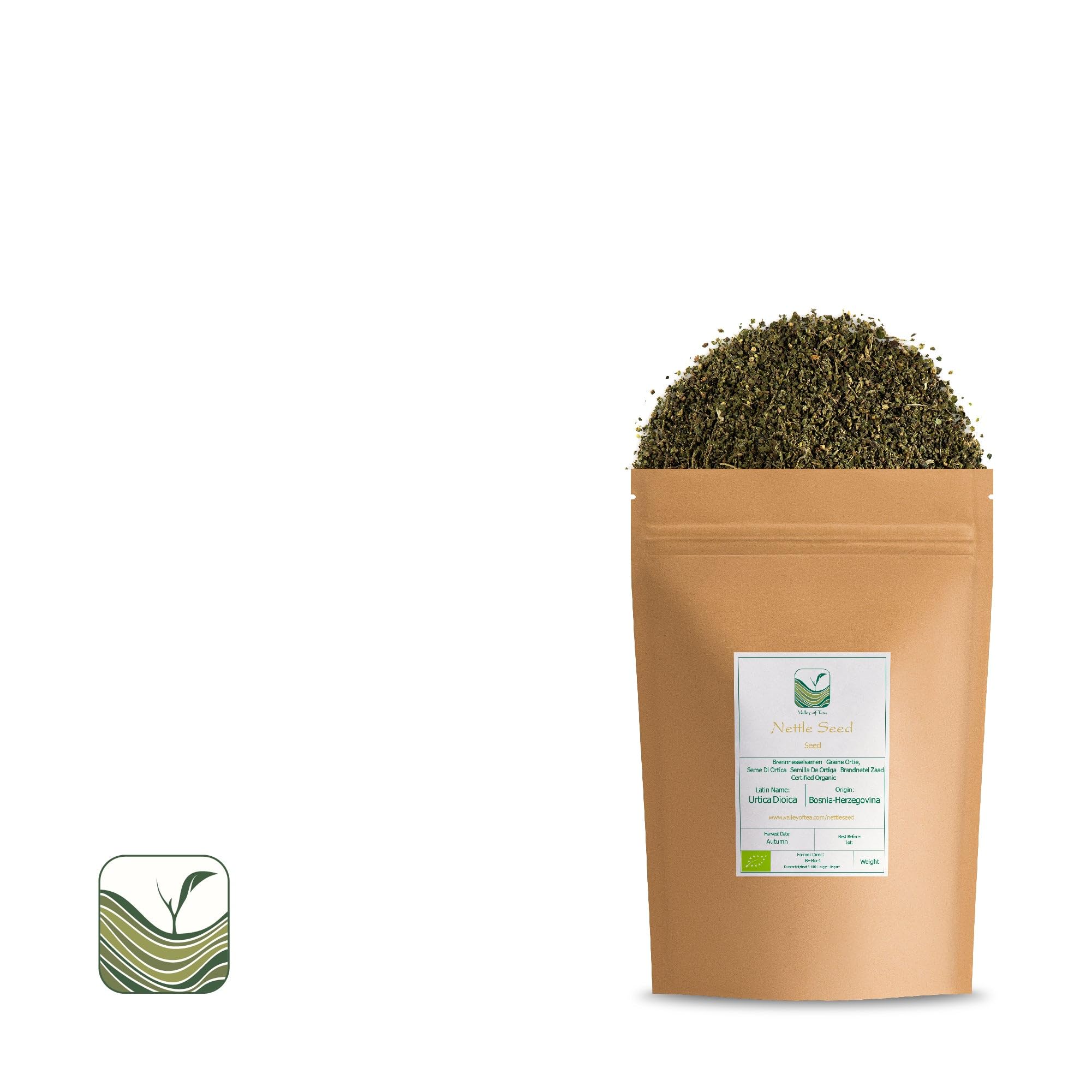 Semillas de Ortiga Enteras Secas - Urtica Dioica a Granel | grano pequeño rico en aroma tradicionalmente usado en preparaciones caseras y snacks