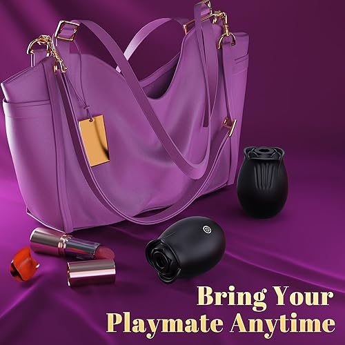 Miniatura 6 de Estimulador sexual de rosa para mujer - Juguetes sexuales de succión de rosa para mujer, 9 succiones y 9 juguetes de rosa vibradores de empuje,