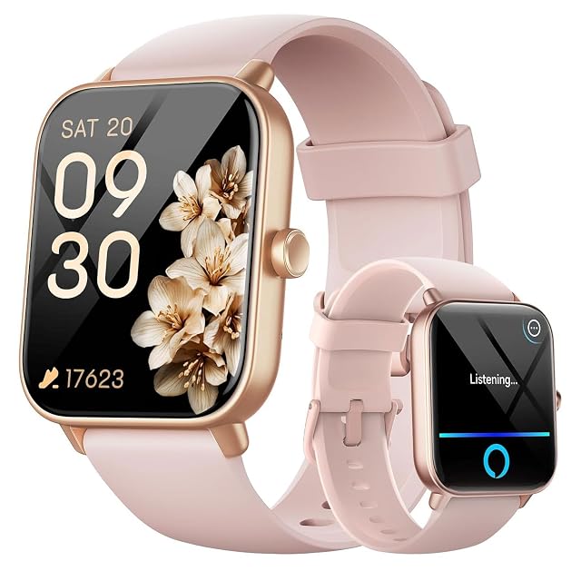 Smart Watches for Women 1 8 HD Smart Watch Answer Make Call for iPhone Android Alexa Bulit-in Fitness