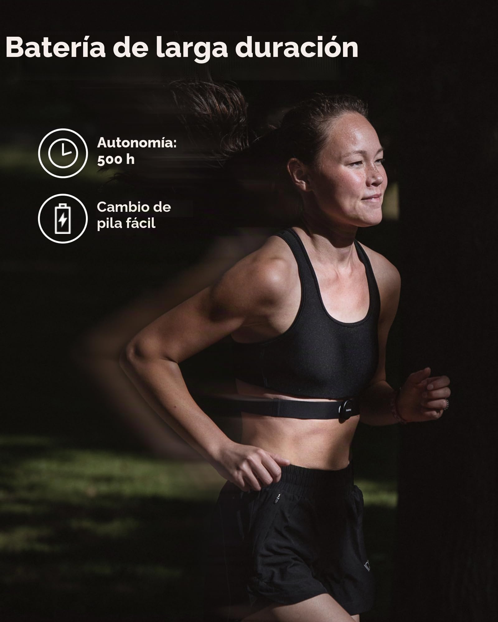 SUUNTO Cinturón Inteligente de frecuencia cardíaca: Seguimiento Superior de la frecuencia cardíaca, Ajuste cómodo, Negro