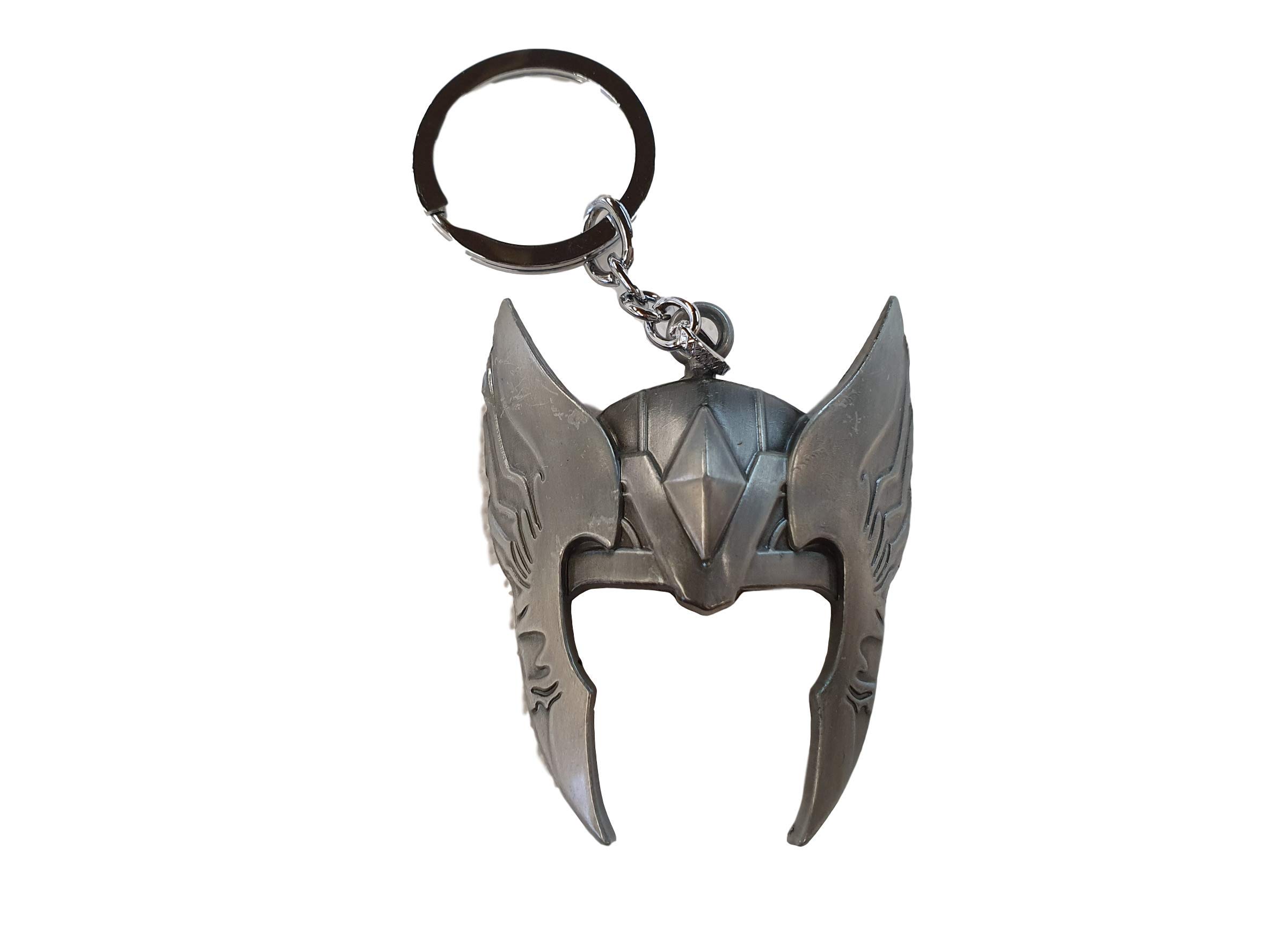 Fat-Catz-Copy-Catz Men's Grey Marvel Thor Helmet Superhero Enamel Metal Keyring