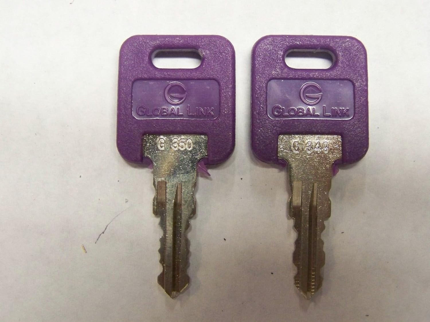 Ilco 2 Global Link OEM Purple Head Camper Keys Cut to Your G Series Code G301-391