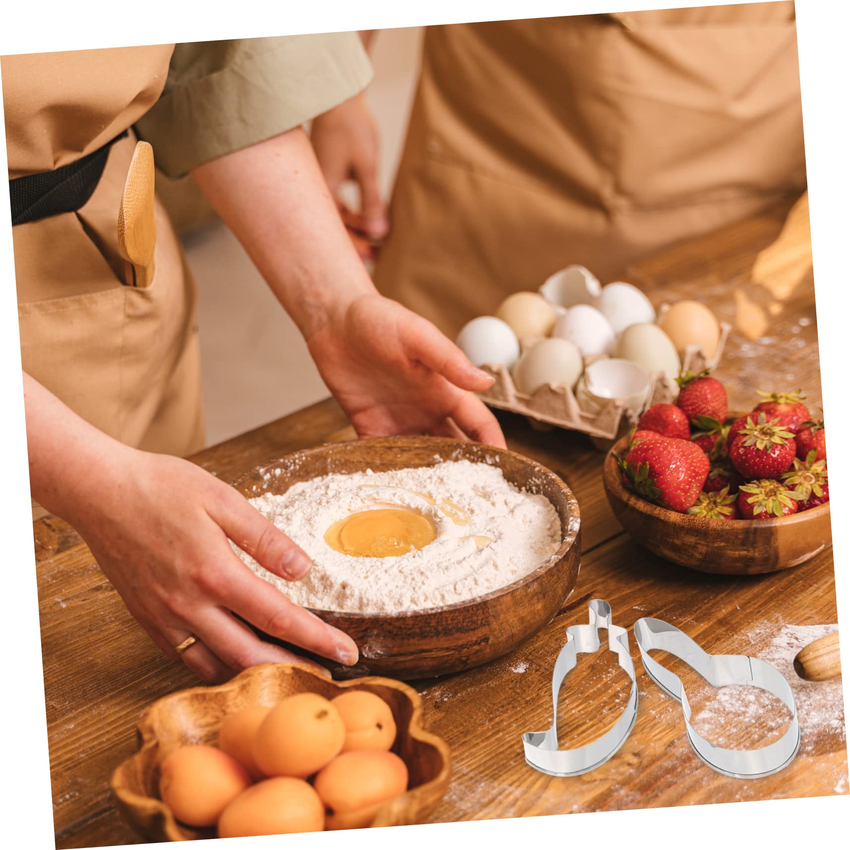 Alipis 4 Ensembles Moule À Biscuits Pâtisserie Joli Emporte-pièce Empreneurs À Biscuits Nombre Coupeur Emporte-pièces Pour La Cuisson Fraises Décoration Acier Inoxydable 6 Pièces * 4
