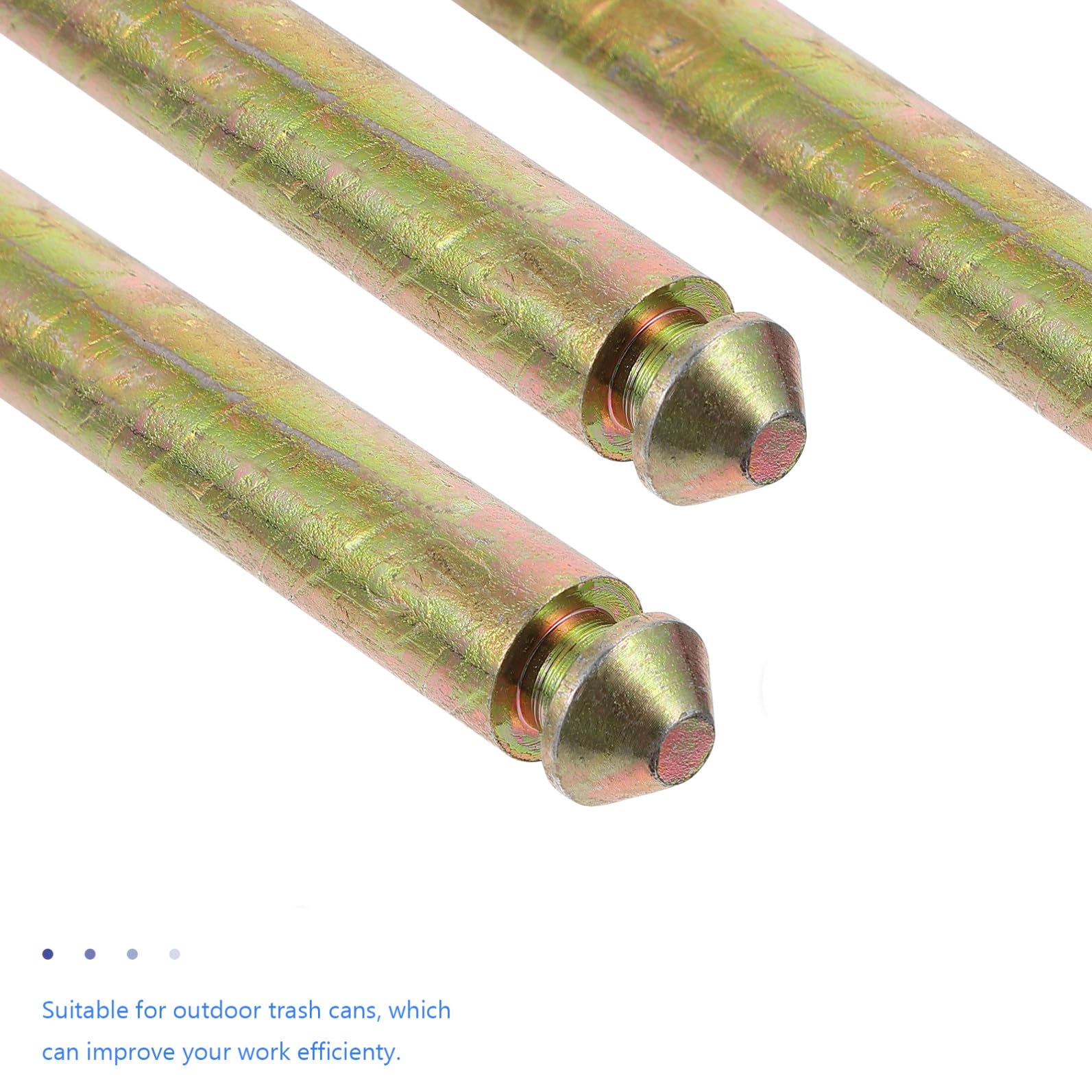 BESPORTBLE Eje de Acero Sólido 55 Cm para Cubo de Basura Accesorio Resistente para Bote de Basura Exterior Soporte Duradero para Contenedores de Repuesto Práctico para Residuos
