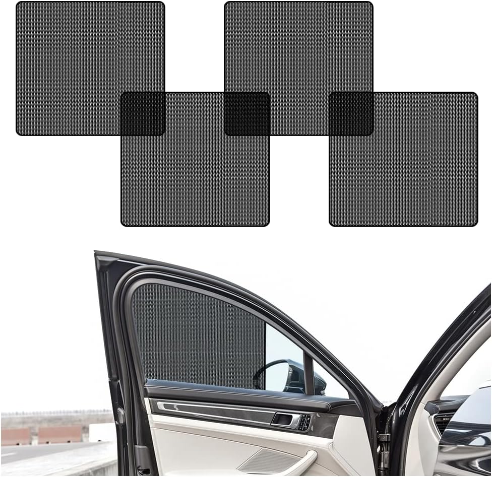 4Pcs Car Window Shades for Side Window,Reuseable Static