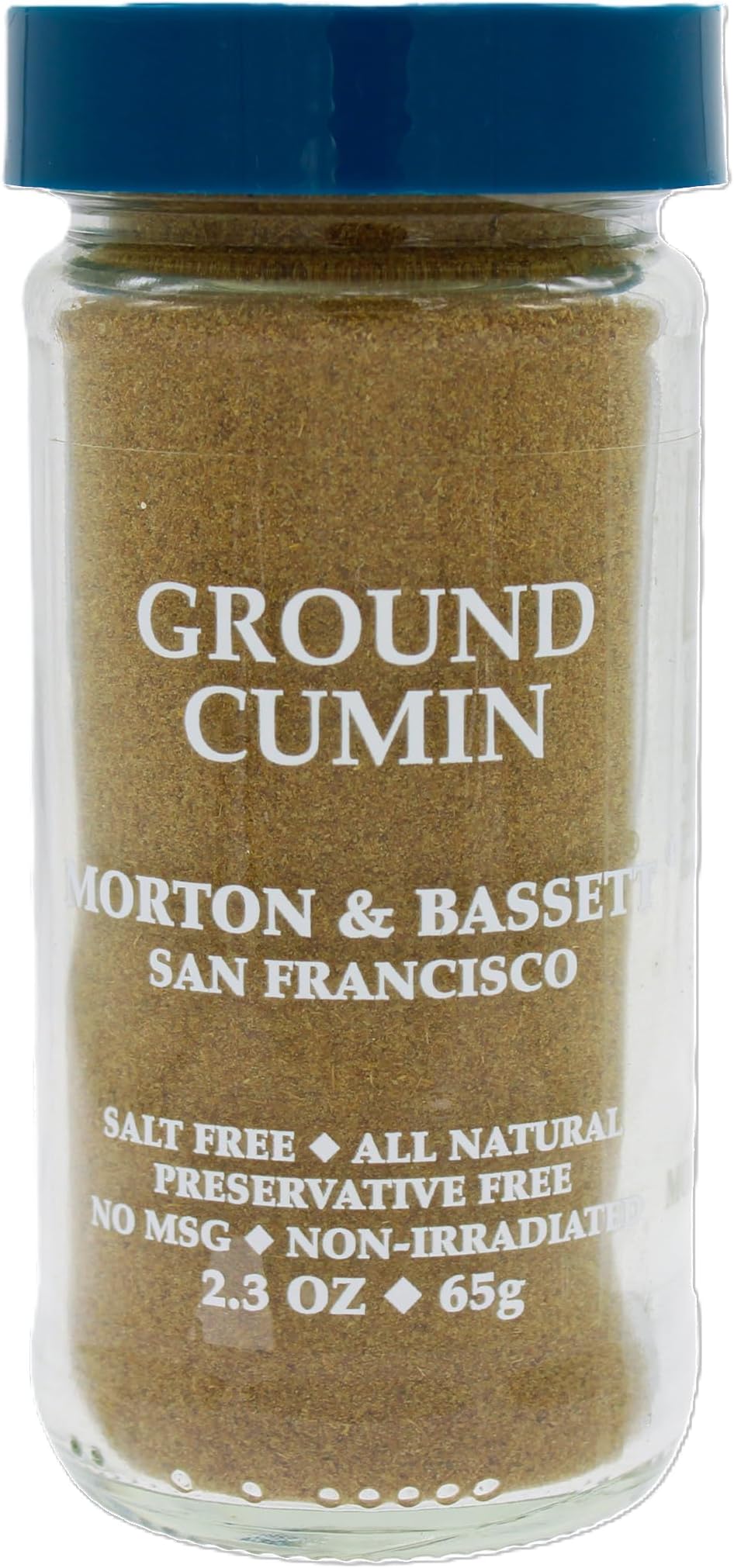 Morton & Bassett Ground Cumin, 2.3 oz – Non-GMO, Salt-Free, Earthy and Warm Spice for Tacos, Curries & Mediterranean Dishes