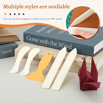 Bone Folder Set, 4 Pcs Paper Creaser Set and Scoring Tools in 2 Size