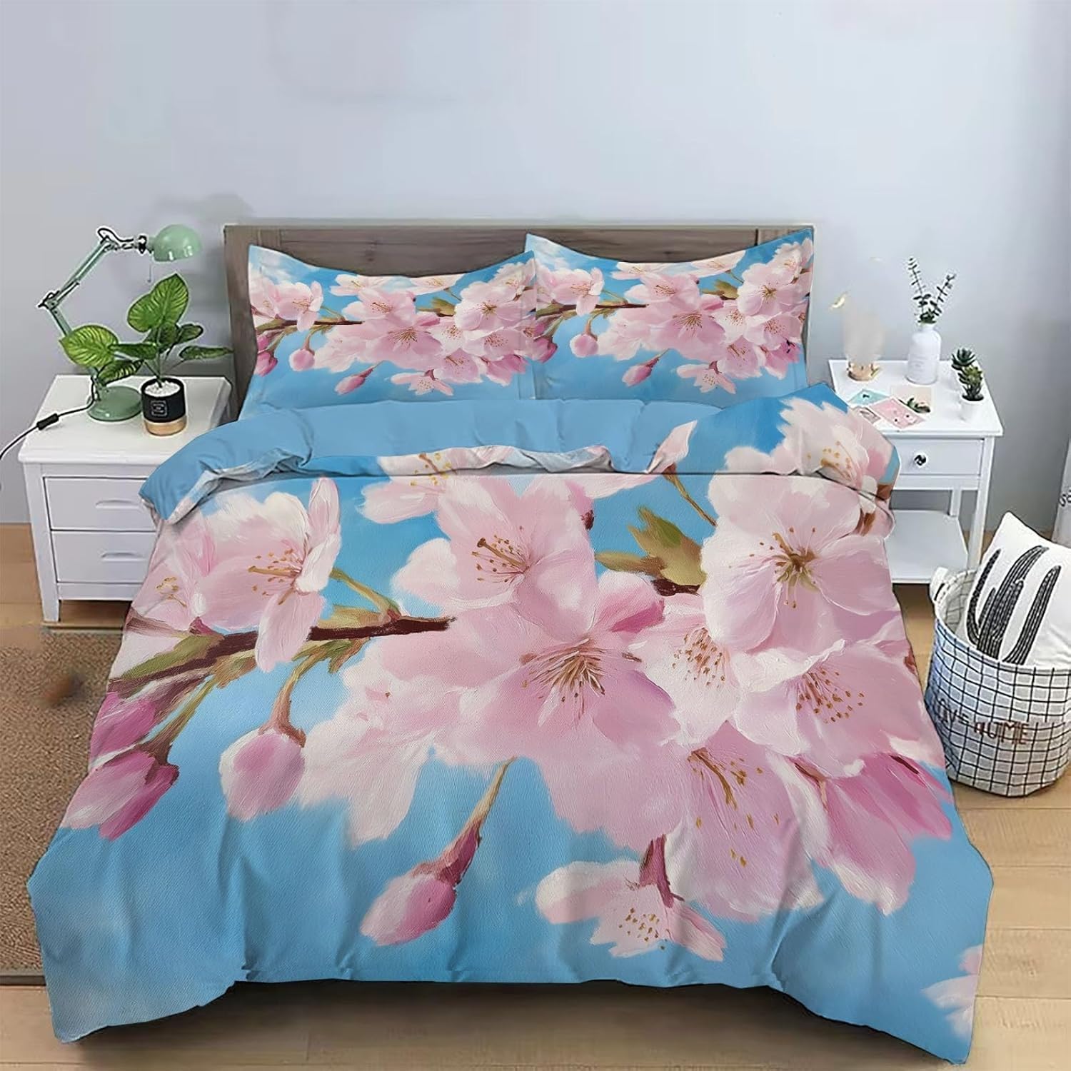 Housse Couette 2 Personnes avec Fermeture Éclair anti-glisse