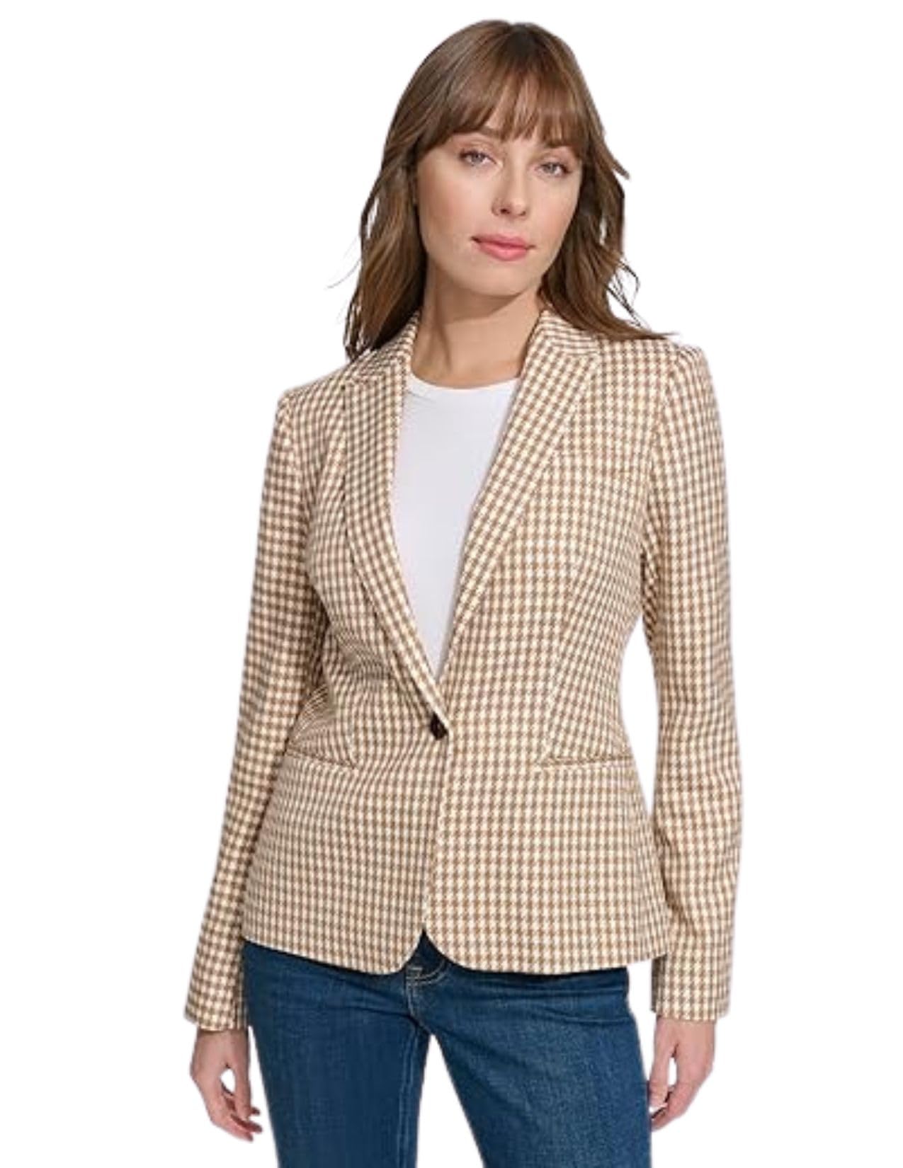 

                                                    Tommy Hilfiger Womens Blazer – Business Jacket wit