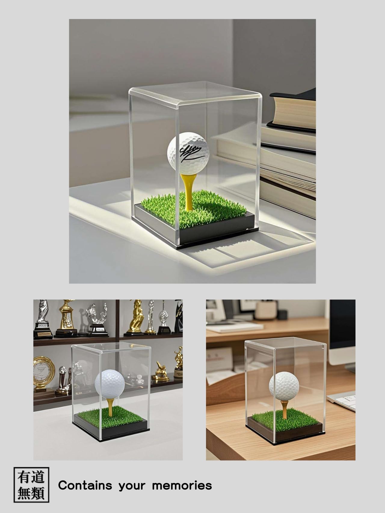 Amazon.co.jp: 有道無類 [改良] ゴルフボールディスプレイケース 防塵 