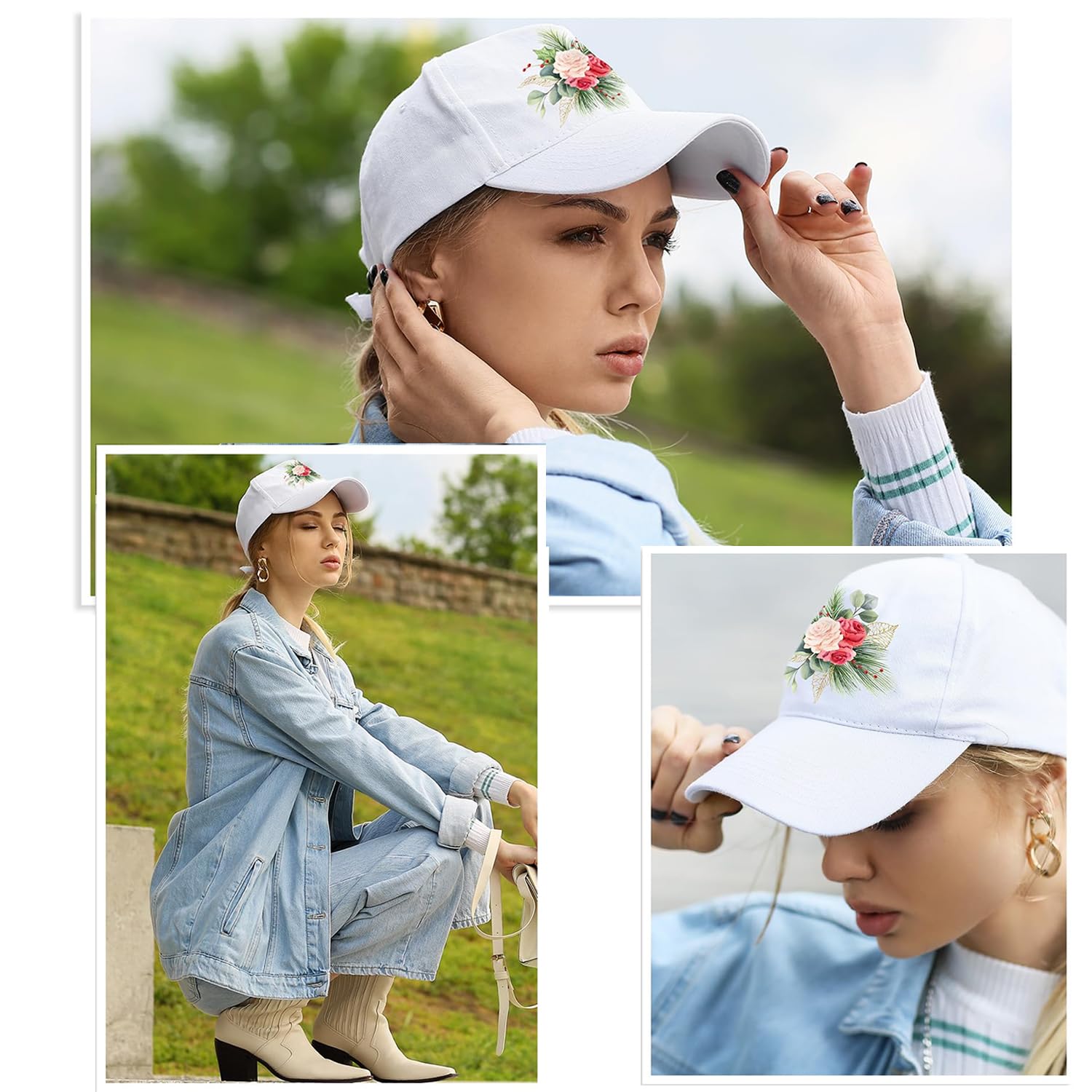 Gorras infantiles para pintar, gorra de graffiti, gorra de béisbol DIY con pegatinas, 10 piezas