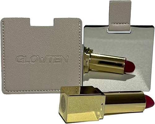 Miniatura 6 de Espejo compacto irrompible de acero inoxidable de mano de viaje cuadrado rosa