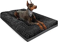 Vista 7 de POCBLUE Cama lavable de lujo para perros pequeños, tapete para jaula de perro de 23 pulgadas, almohadilla cómoda y esponjosa para perrera
