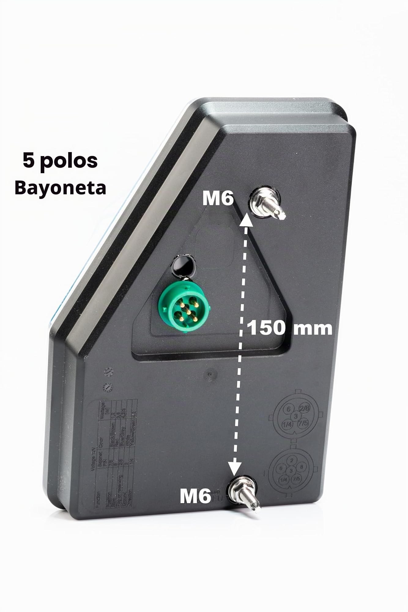 Piloto LED Remolque, Luz LED para Remolque de Luz LED Canbus Cable 5 m Lámpara de Matrícula