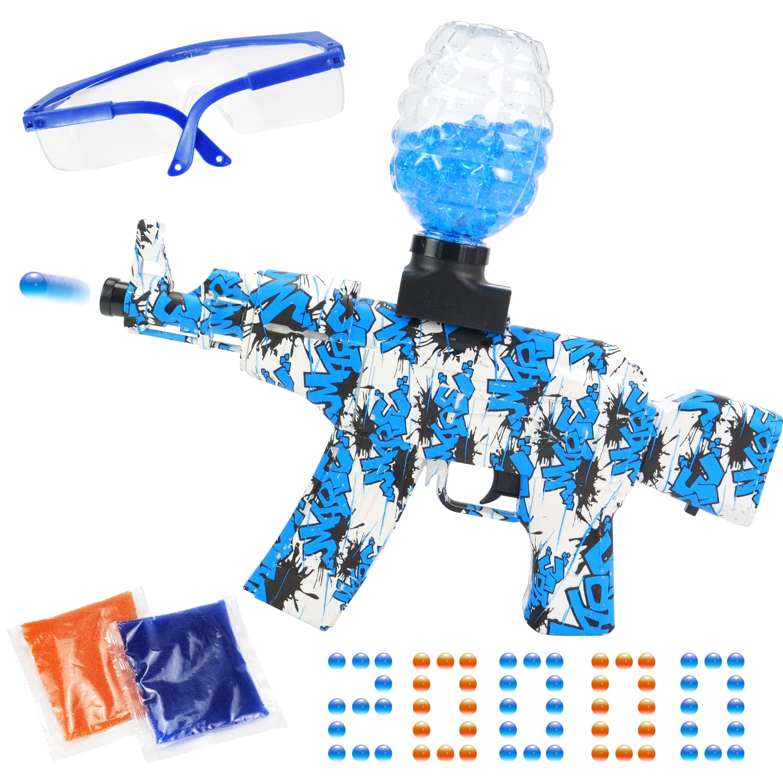 Buy Electric with Gel Ball Blaster AKM47 20000 Splatter for Outdoor