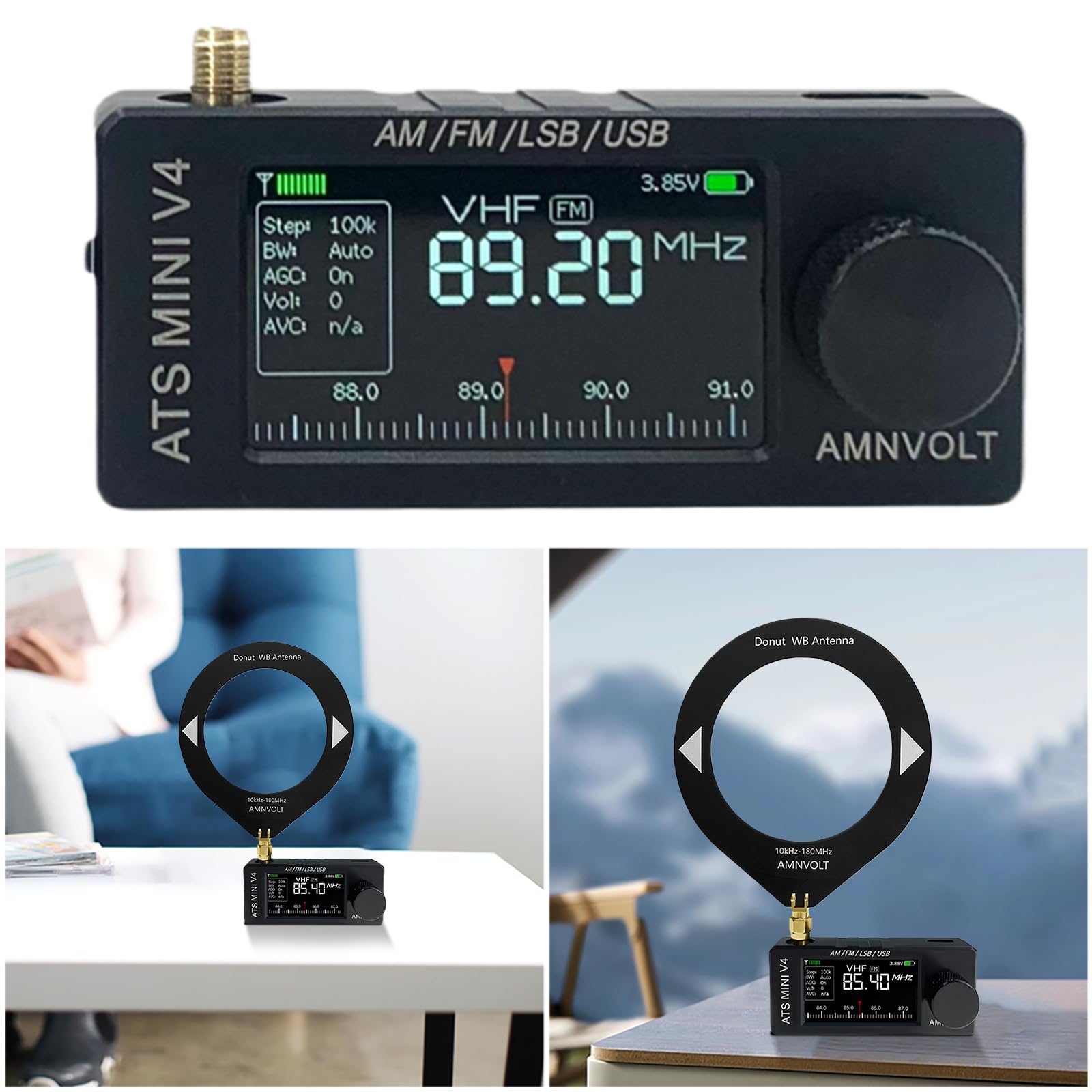 ラジオ・コンポ AMNVOLT V4 ATS MINI SI4732 ( #2670 ) Amazon.co.jp: AMNVOLT V4 ATS MINI ラジオ IPS スクリーン Si4732 DSP