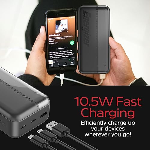 Miniatura 5 de Energizer Cargador portátil 30000mAh Power Bank con USB C entrada y salida compacto paquete de batería externa para iPhone 16151413, Samsung Galaxy