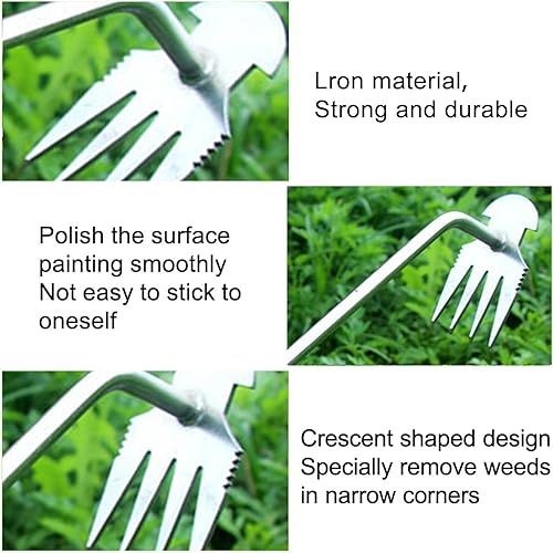 Miniatura 6 de Herramienta extractora de malezas con mango largo, desbrozadora manual manual, herramienta de deshierbe de desarraigo de raíces, herramienta de