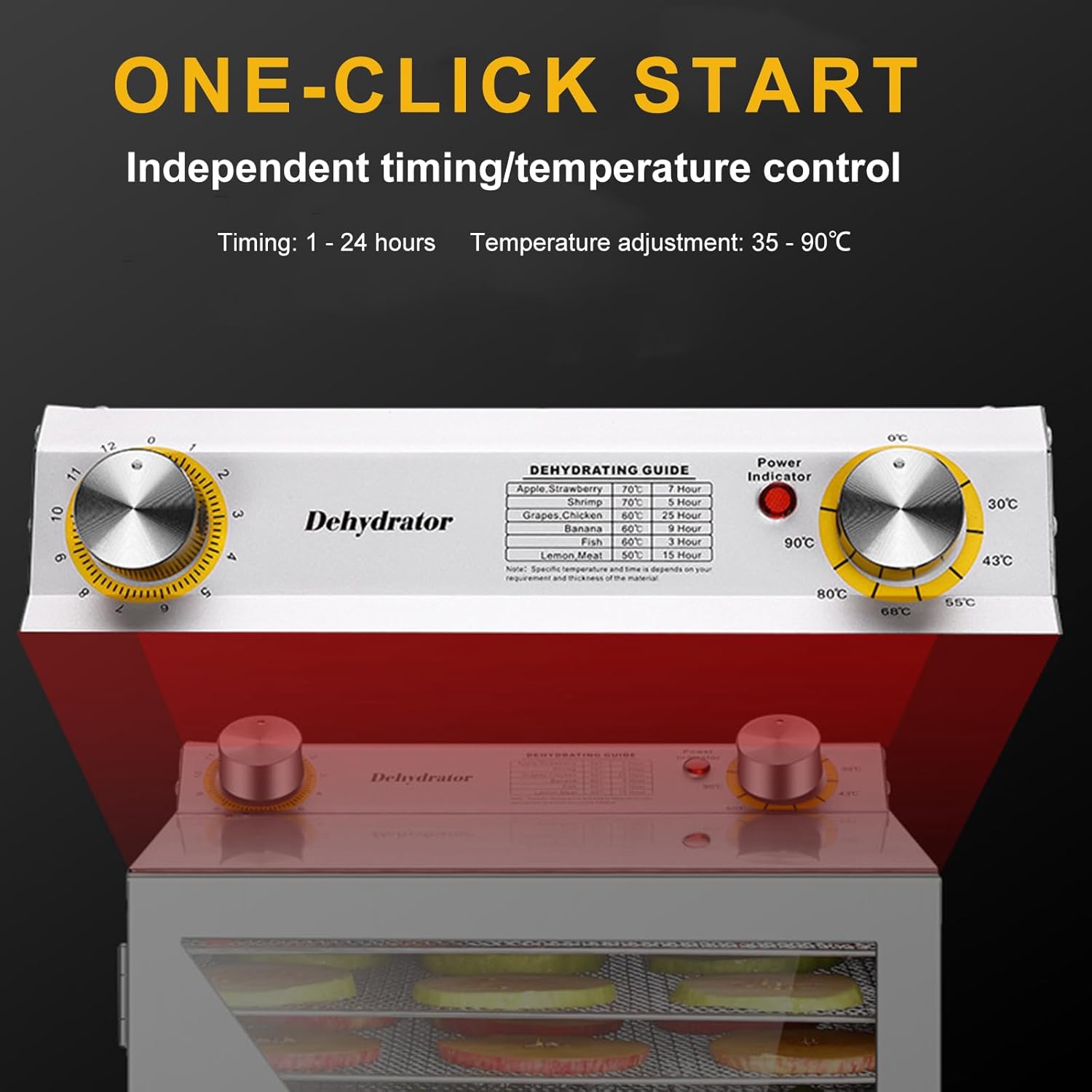 Generic 18 Layers Food Dehydrator Air Drying Machine for Meat Fruit Veggies Beef Herbs