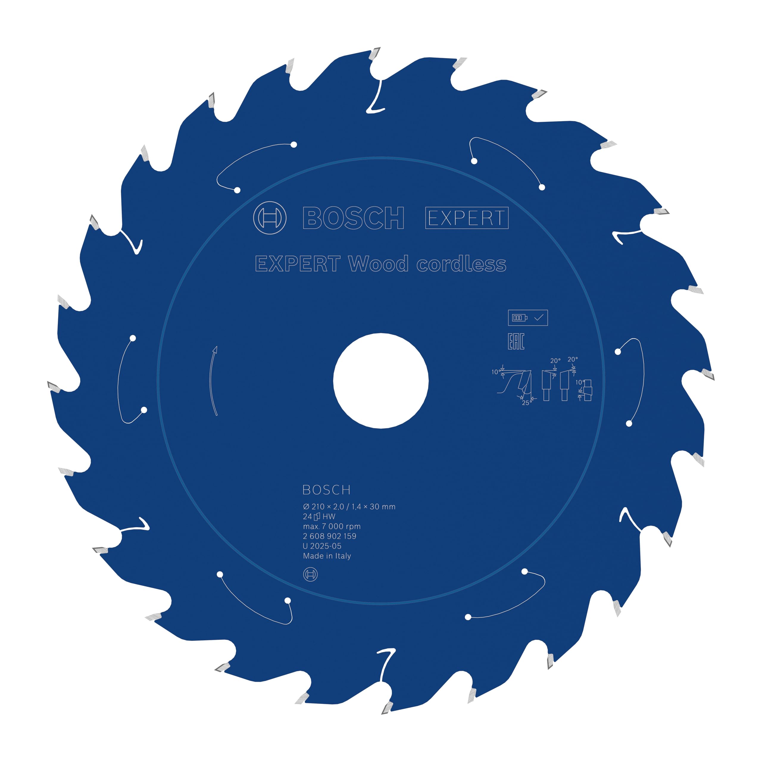Lame de scie circulaire Bosch Expert Wood à haute autonomie