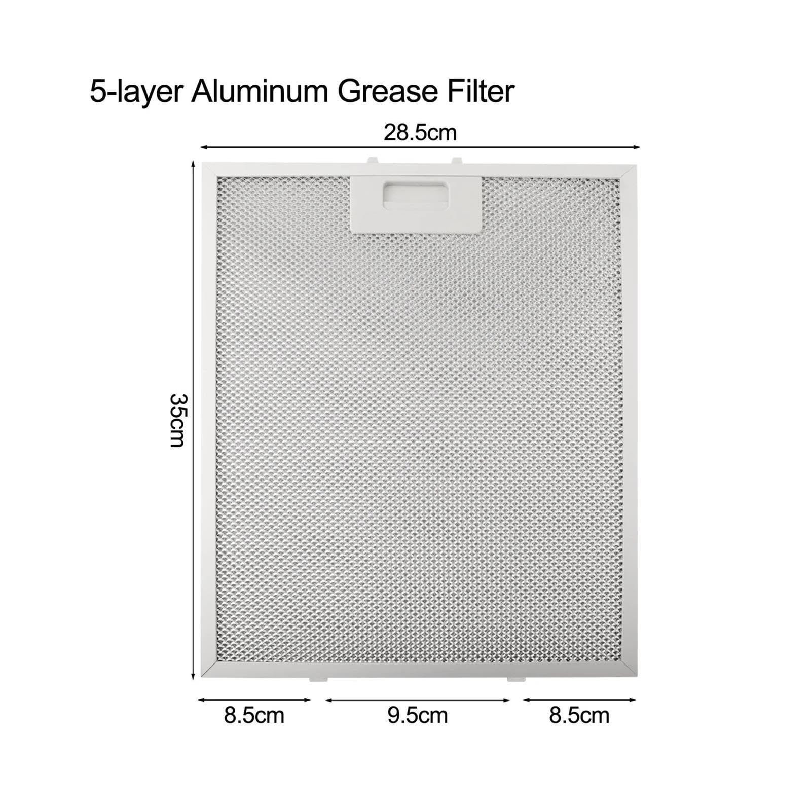 Reemplazo De Filtro De Capucha De Gama 350 X 285 X 9mm Malla De Aluminio
