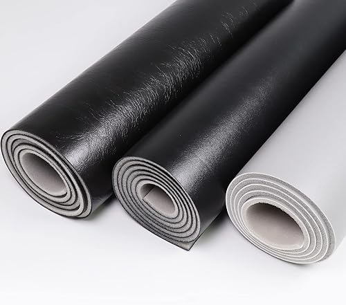 Miniatura 6 de Tela de vinilo con respaldo de espuma, 54 pulgadas de ancho x 36 pulgadas de largo, tela impermeable de cuero de vinilo marino con material de