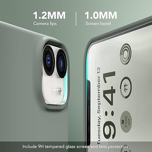 Miniatura 6 de GONEZ Funda magnética para iPhone 12 / 12 Pro, compatible con MagSafe, [protector de pantalla + protector de lente de cámara], funda protectora