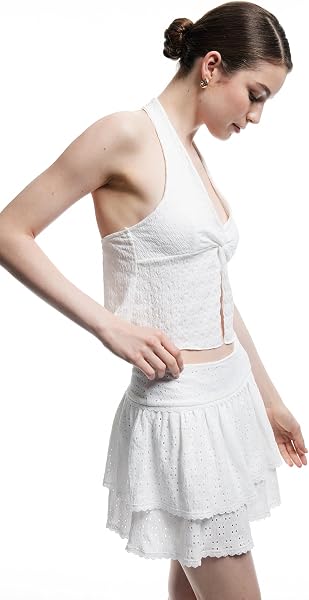 Koton Broderie Mini Skirt