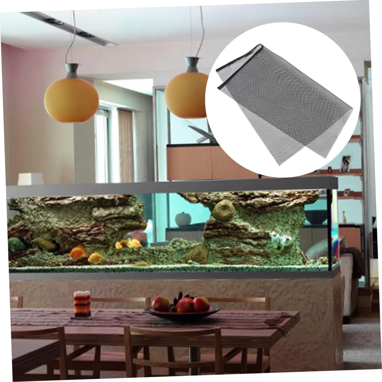 Aquarium Jump Mesh Lid Versatile Plastic Divider for Betta Fish and Other Aquatic Pets Breathable Design Prevents Fish from Leaping Net Cover