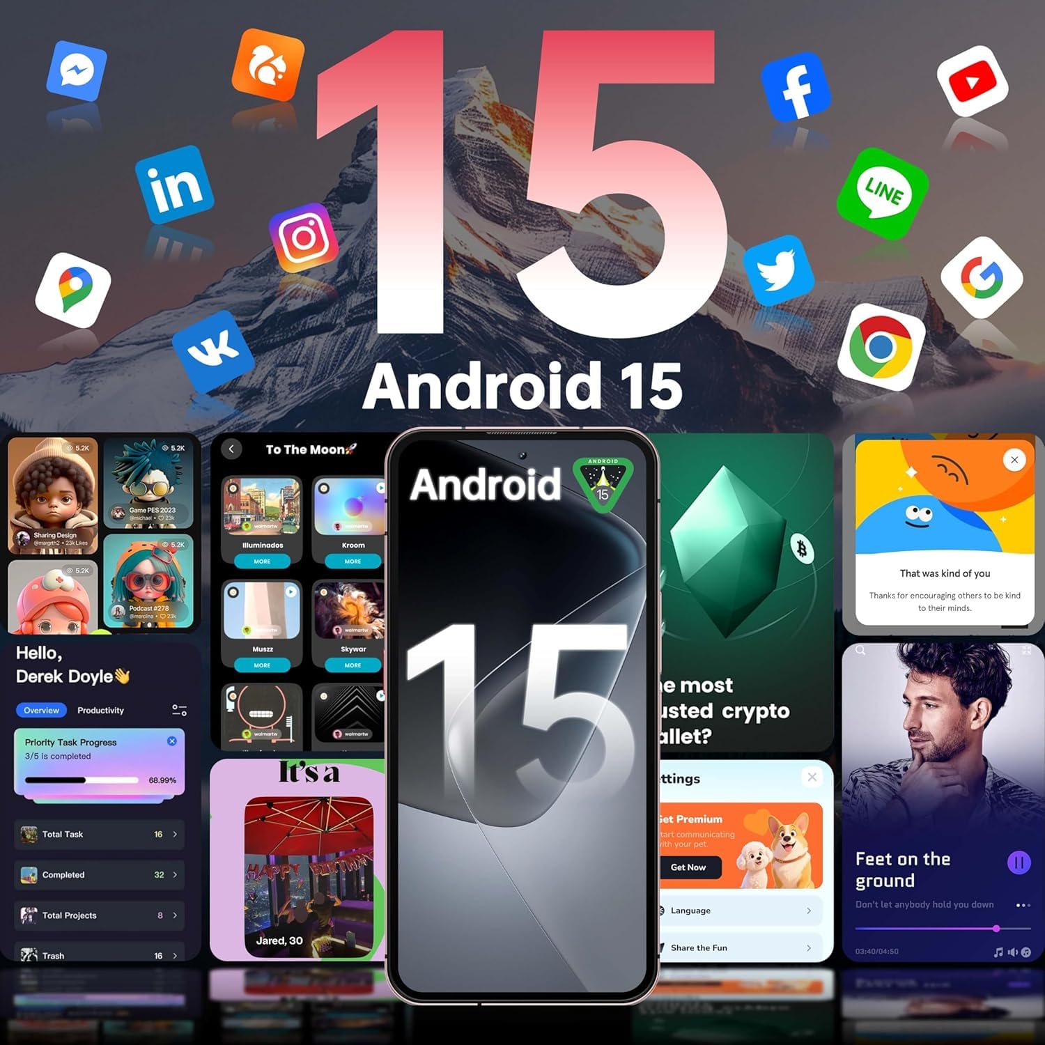 OUKITEL WP210 Rugged Smartphone 5G Andriod 15-6.7" FHD+ AMOLED, 36GB+512GB Telefono Indistruttibile, 108MP+32MP Fotocamera, 8800mAh/45W, 120Hz/ Impronta Digitale/Face ID/Dual SIM/NFC/GPS - Rosso