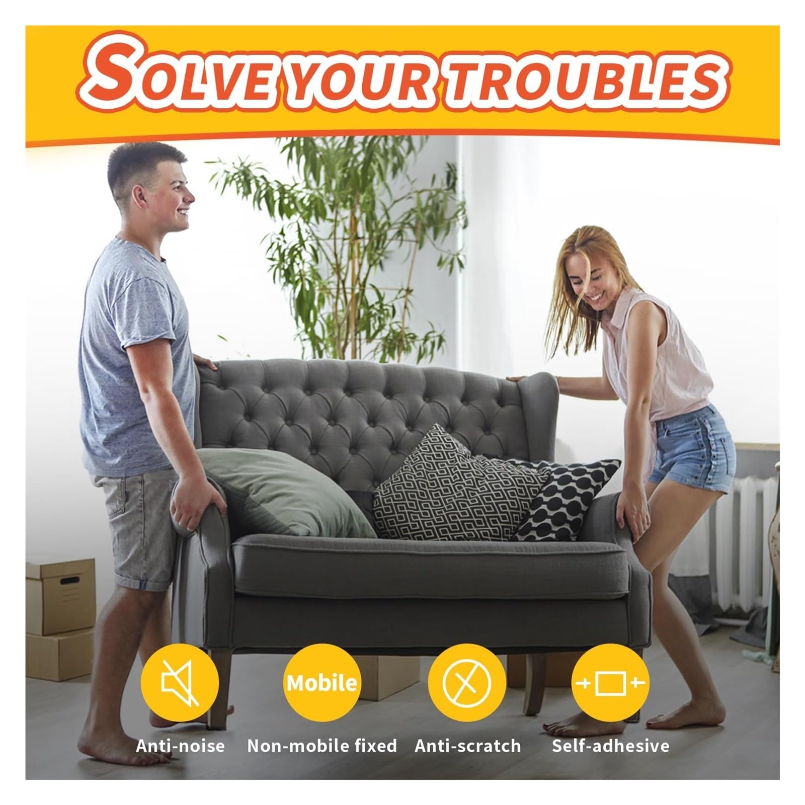 Almohadillas para Muebles Cinta de Fieltro autoadhesiva 5 × 40 0,12 Pulgadas, Tira Adhesiva Negra, Trasero Adhesivo, Almohadillas Antideslizantes for Proteger Muebles