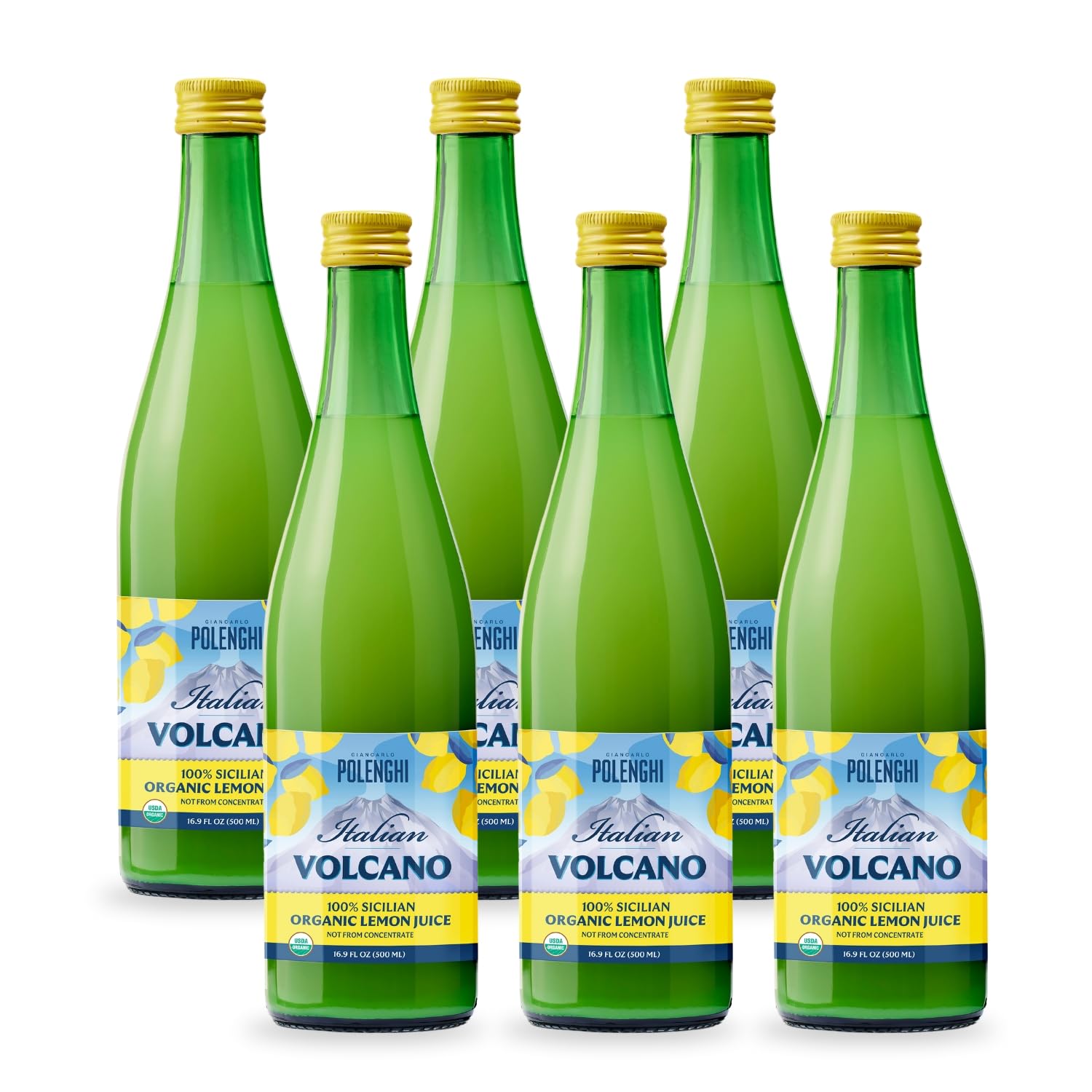 Amazon.com : Italian Volcano Lemon Juice 500 ml (16.9 Fl Oz (Pack